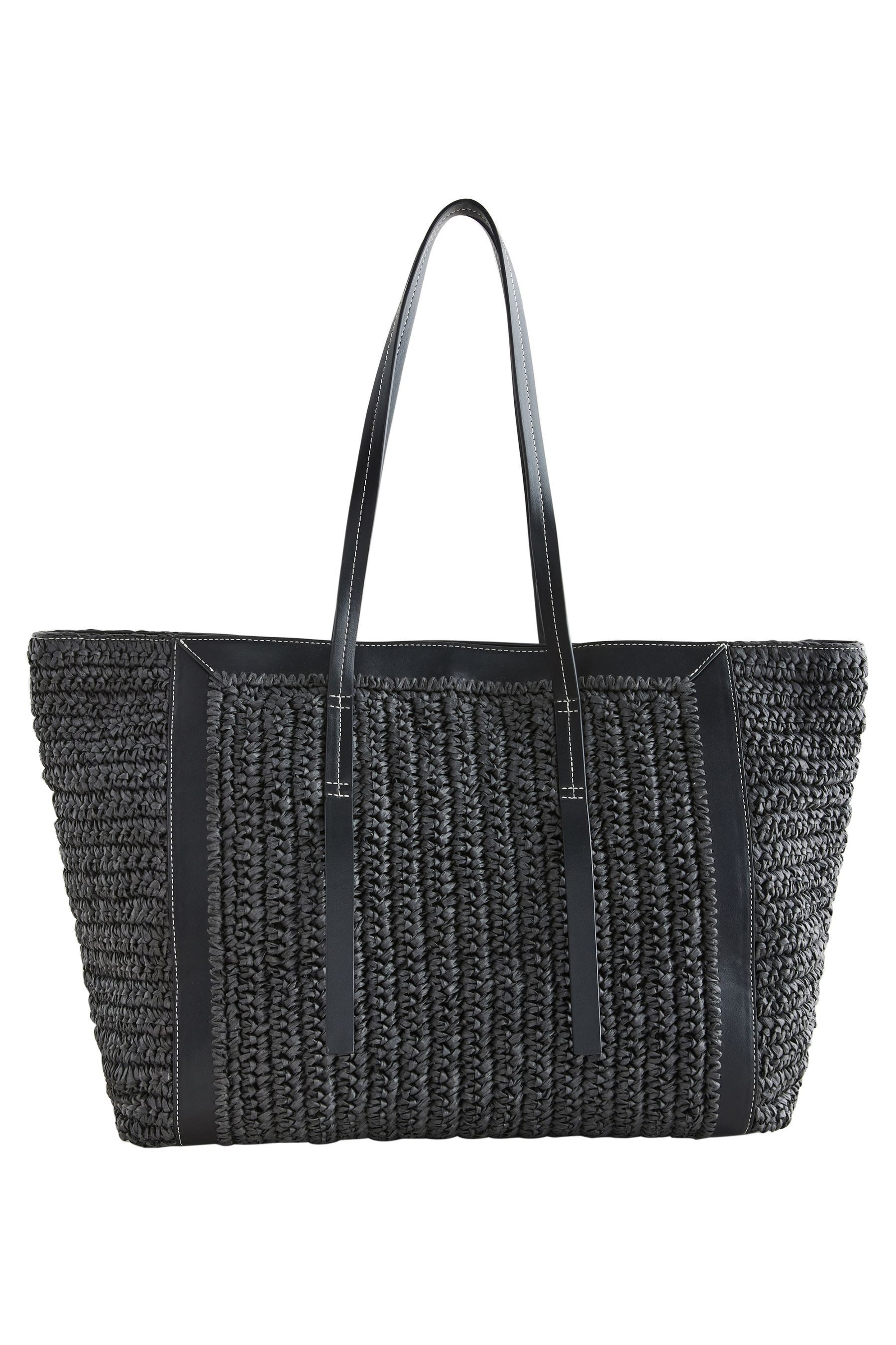Schultertasche Schultertasche aus Raffiabast