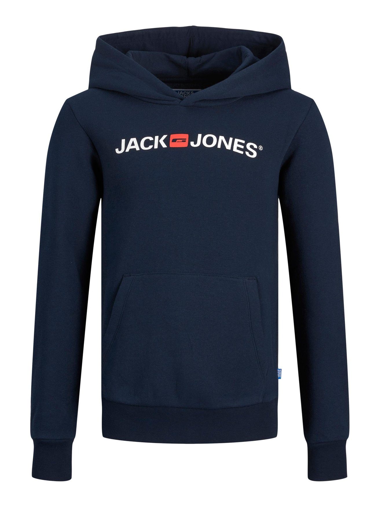Jack & Hoodie Sweater Jones in Hoodie Blau Basic Kapuzen JJECORP Pullover 6533