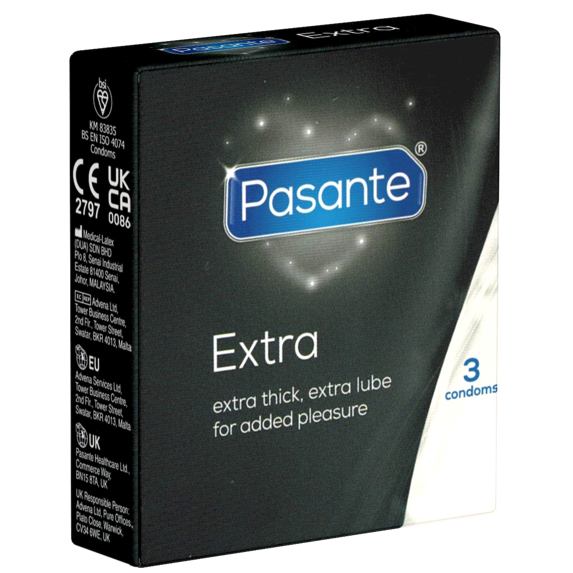 Pasante Kondome Pasante Single: Extra, 3 dicke Kondome
