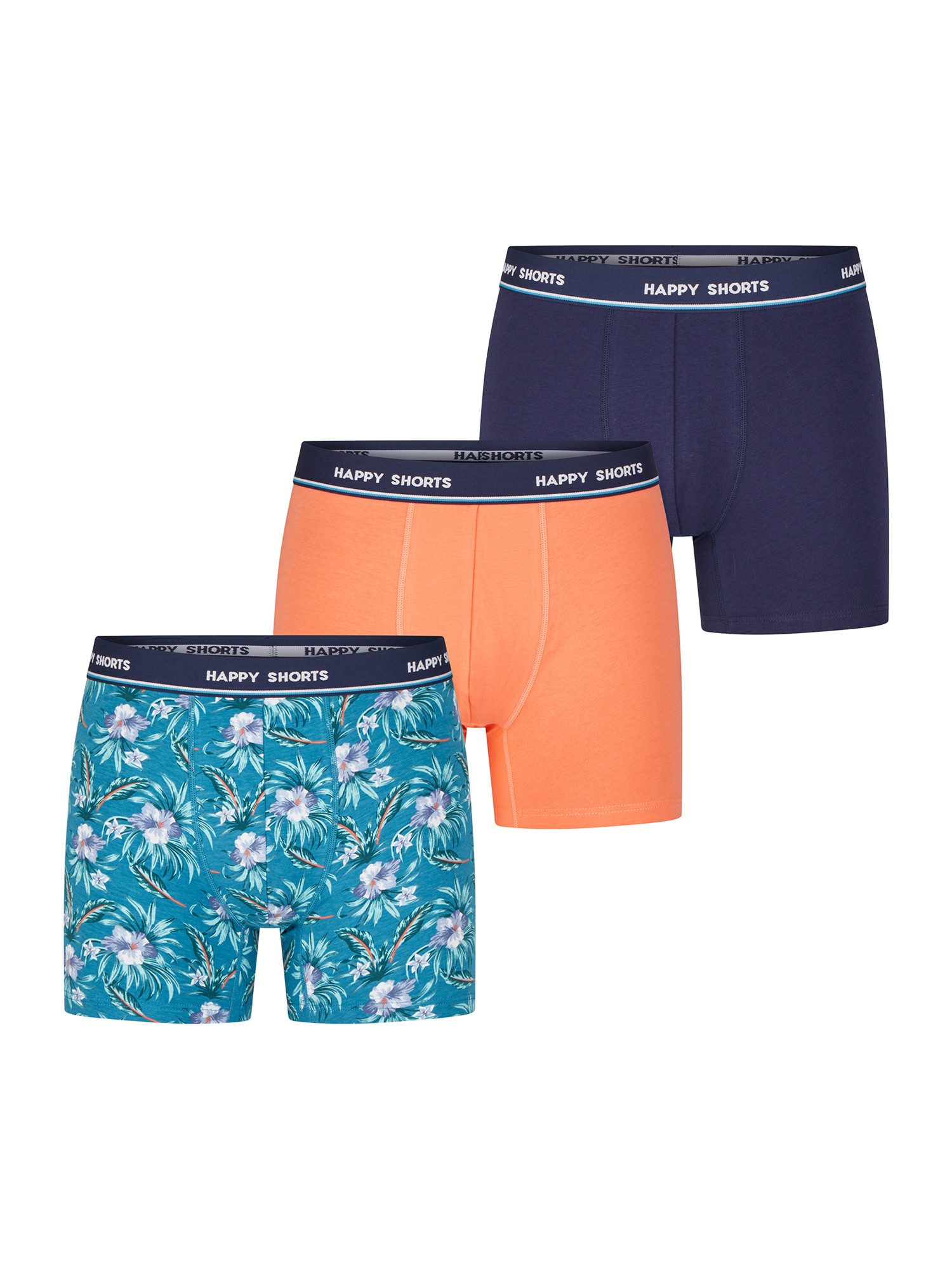 HAPPY SHORTS Retro Pants Jersey (3-St) Boxershorts Trunks Männer günstig online kaufen