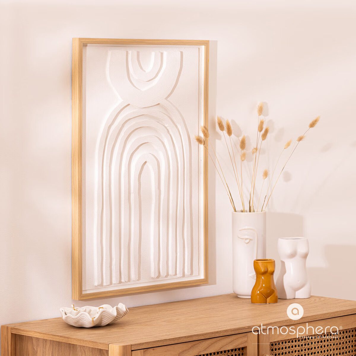 Atmosphera Créateur d'intérieur Wanddekoobjekt Bild mit Rahmen BOBBY, 50 x 70 cm (1 Stk., Deko-Objekt) – Bild 2 von 4