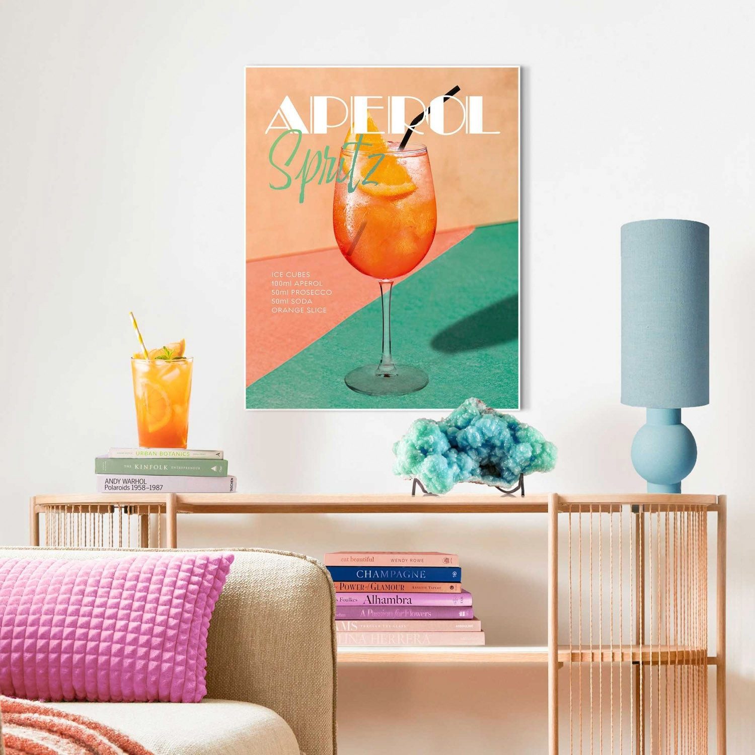 Reinders! Wandbild ARTISSA, Weiß, Orange, Blau, günstig online kaufen