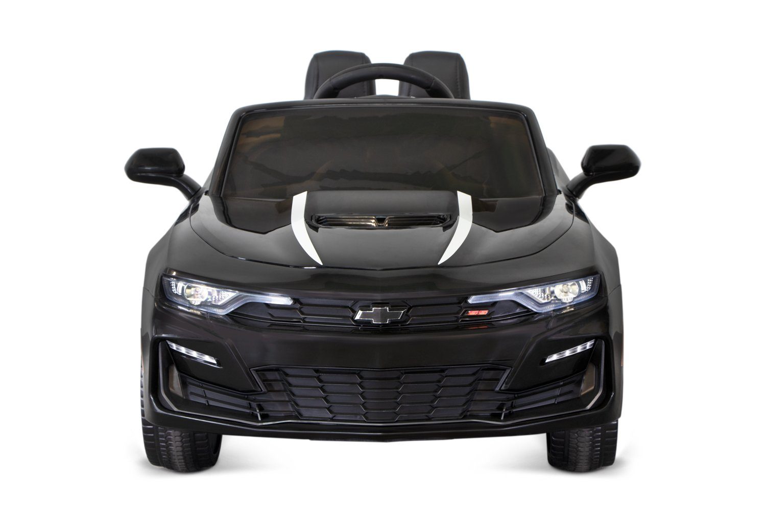 Smarty Elektro-Kinderauto Kinderauto Camaro 2SS Schwarz 12V/7Ah 35W Chevrolet Lizenz 2x mit