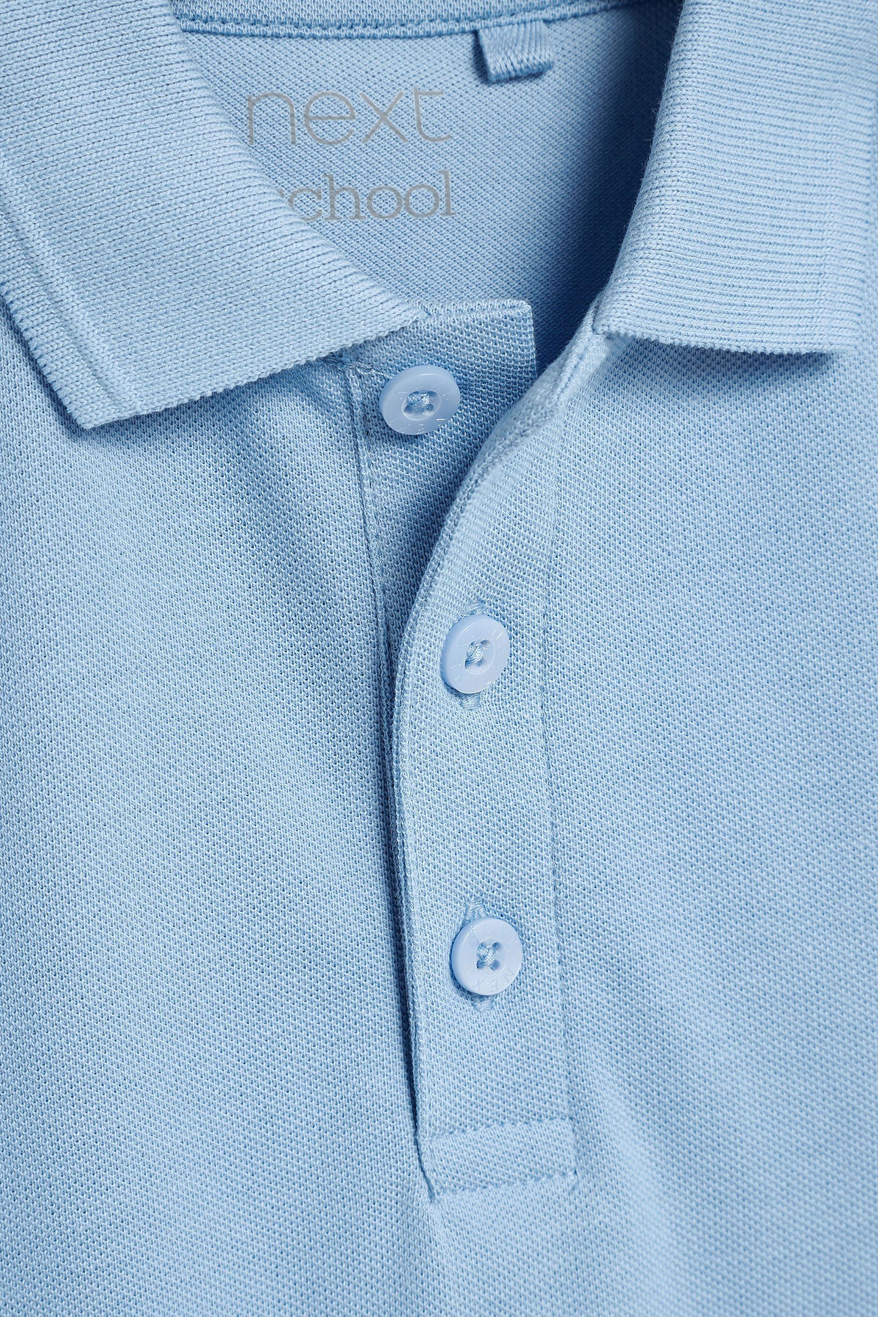 Schul-Poloshirts Next Poloshirt im 2er-Pack Blue Baumwolle (2-tlg) aus