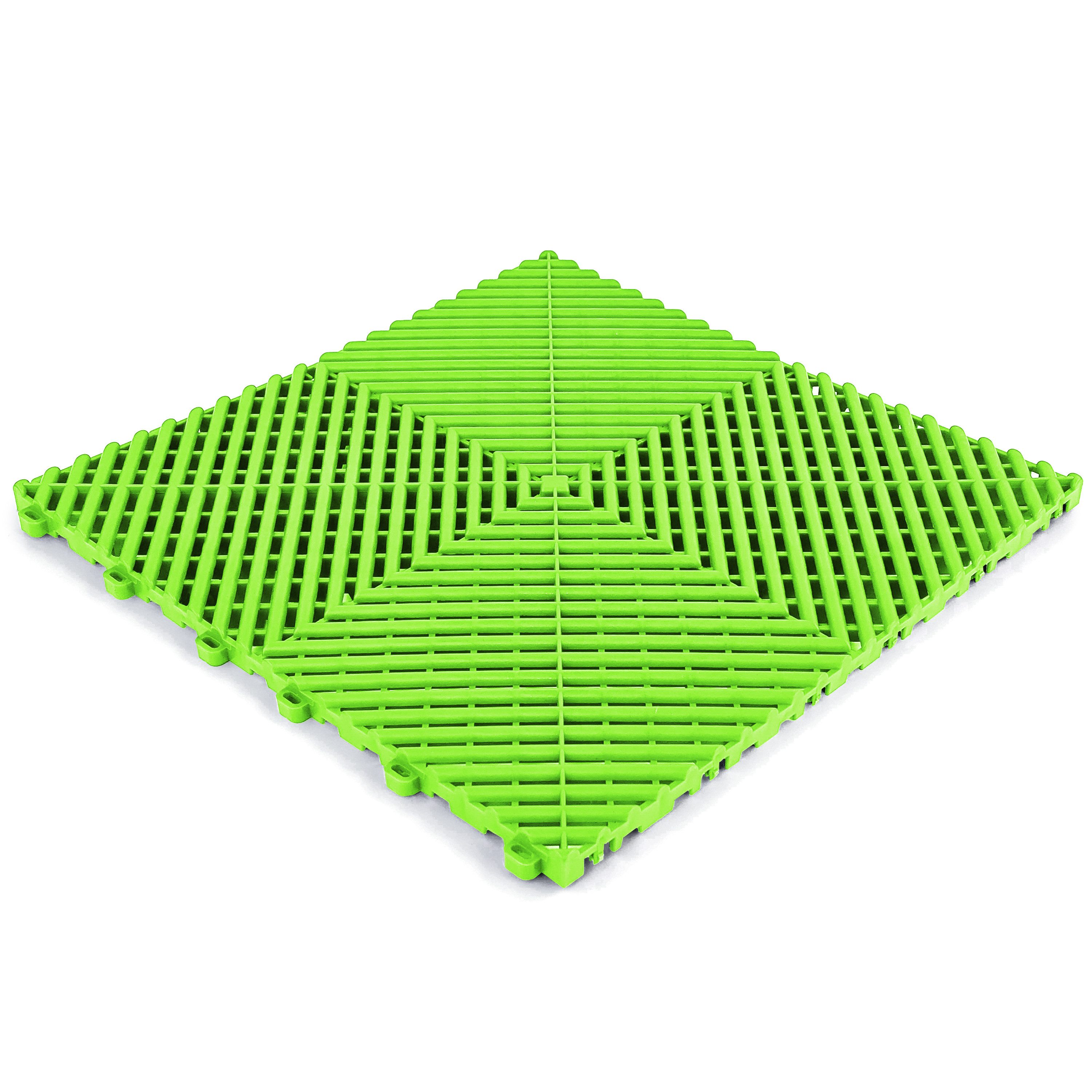 RAMROXX Klickfliese Performance Bodenfliese Garagenboden Floor Hell Grün 40x40cm