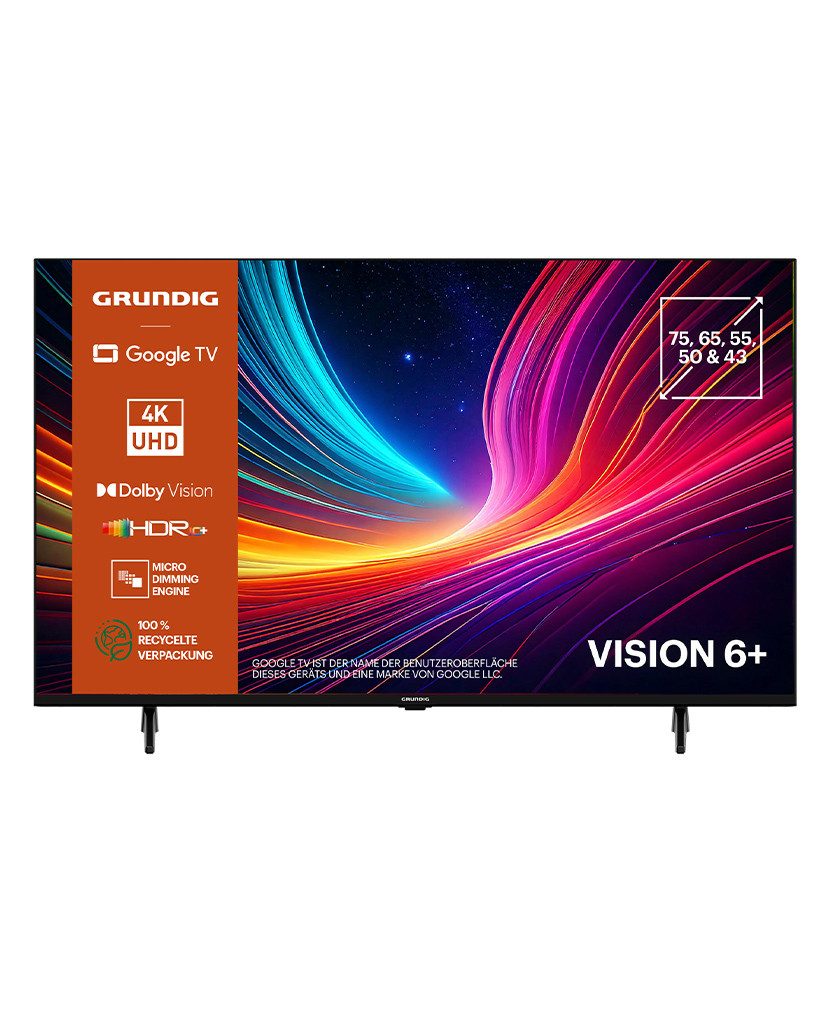 Grundig 65 VOE 74 LED-Fernseher (164 cm/65 Zoll, 4K Ultra HD, Google TV, Magic Fidelity, Google TV, Dolby Vision und HDR10)