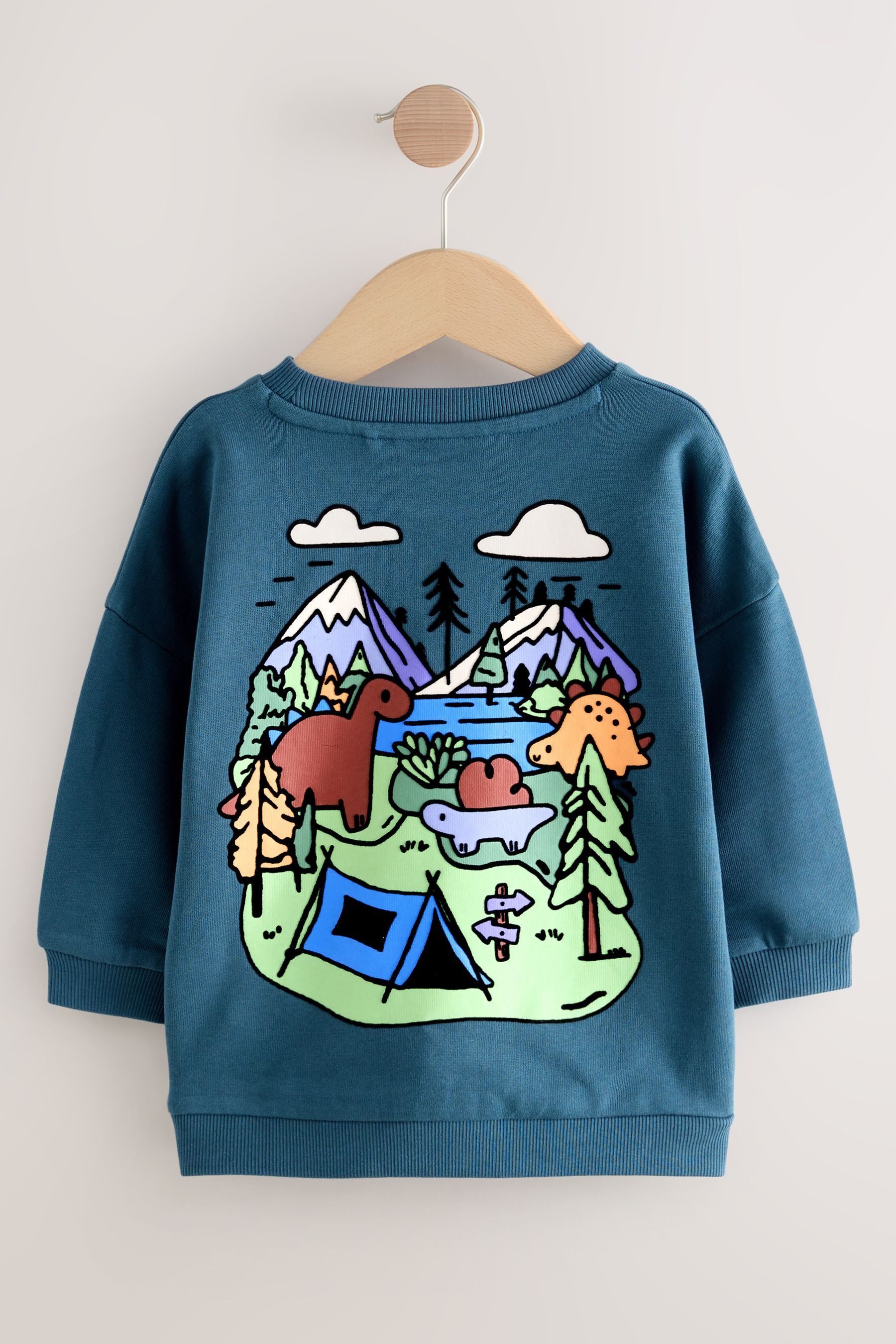 Next Sweater Jersey-Sweatshirt mit Rückenprint (1-tlg) günstig online kaufen