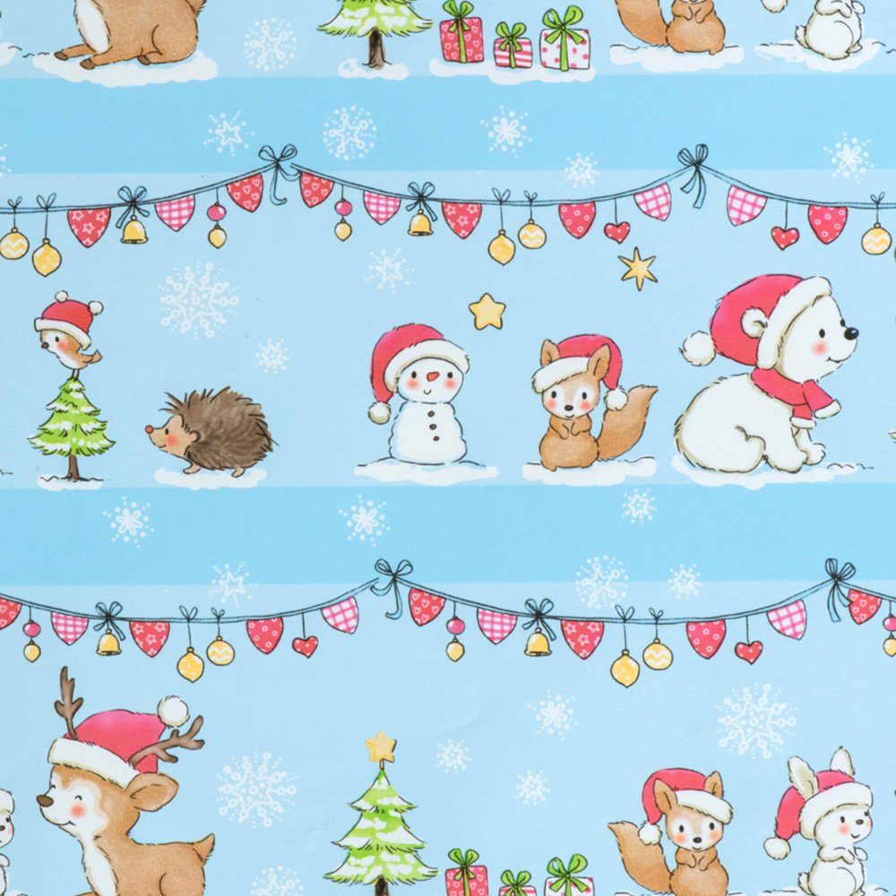 Star Упаковочная бумага, Упаковочная бумага Waldtiere 70cm x 2m, Rolle