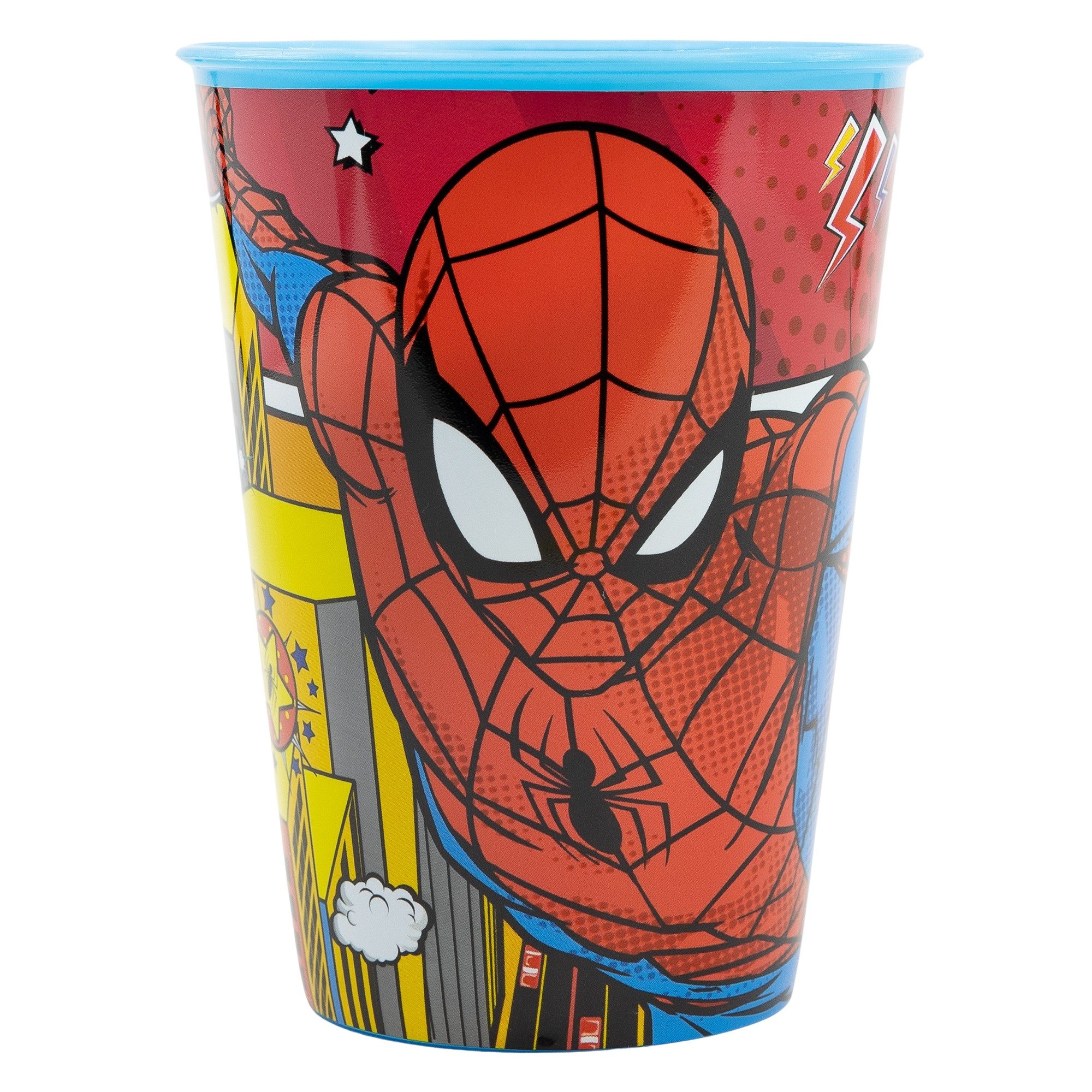 MARVEL Kindergeschirr-Set Marvel Spiderman Kinder Geschirr-Set 3 teilig Becher Teller Schüssel, 1 Personen, Synthetik