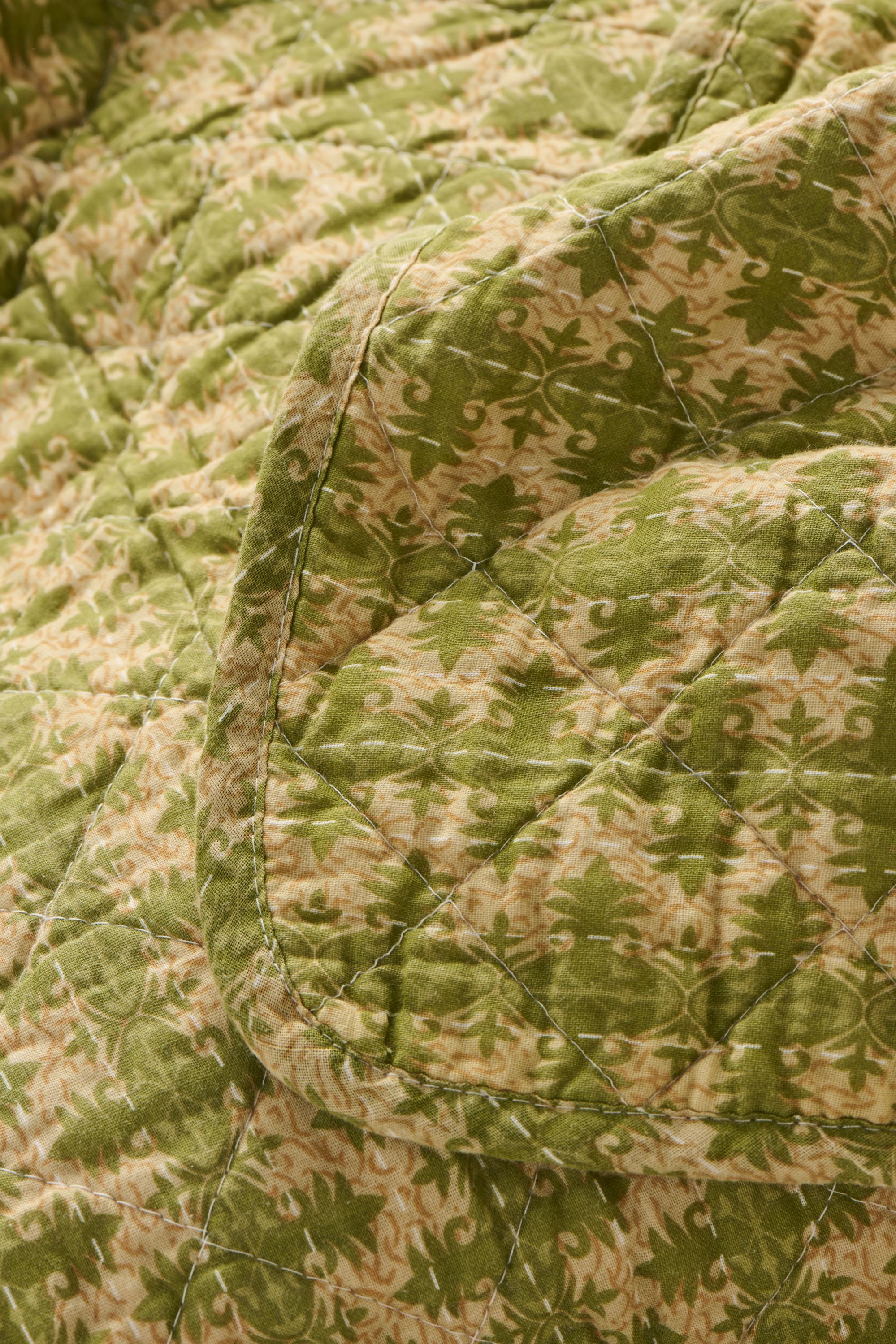 Ib Laursen Tagesdecke Ib Laursen - Decke Quilt Tagesdecke Überwurf 180x130cm Grün mit
