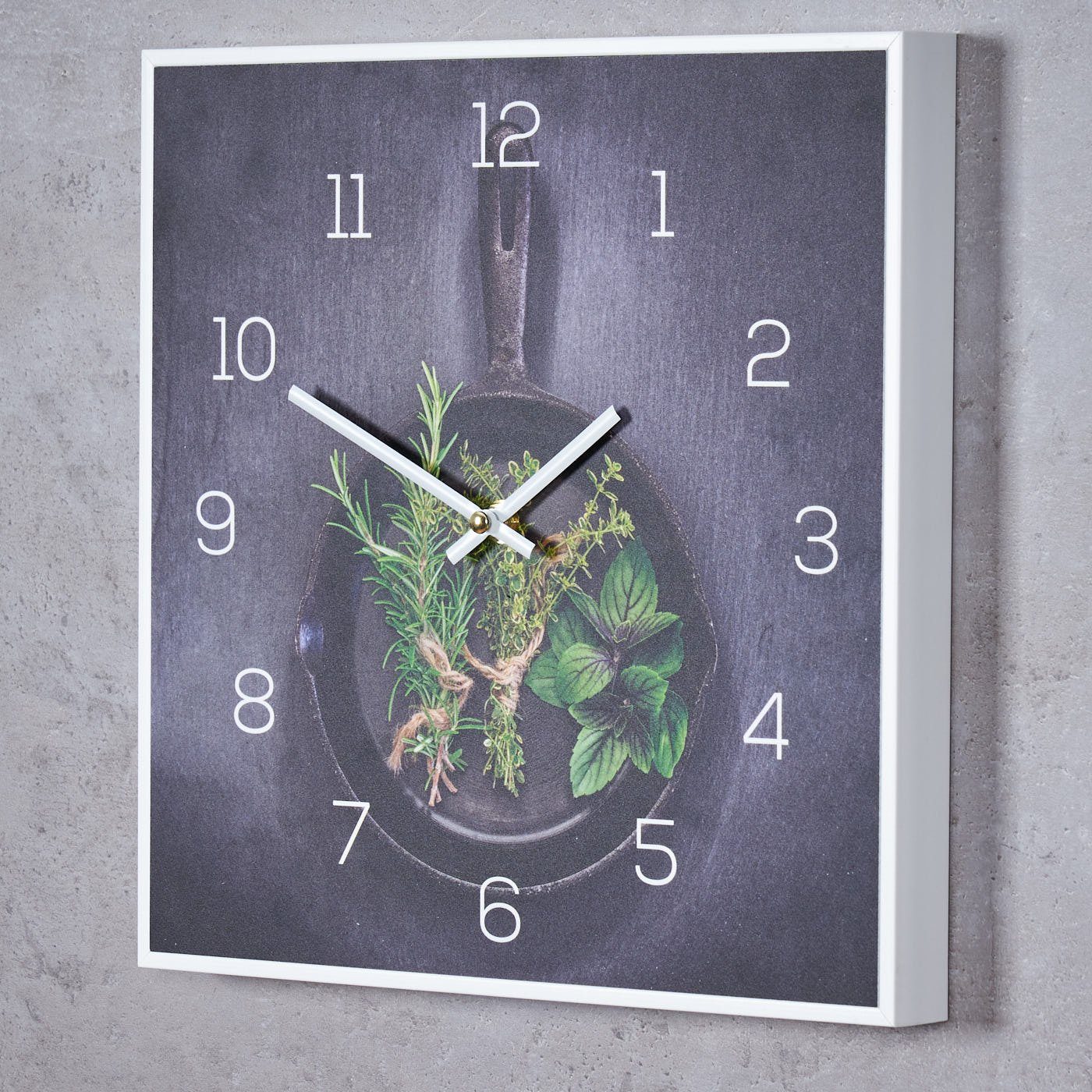 Levandeo® Wanduhr (Wanduhr 30x30cm Uhr PVC günstig online kaufen