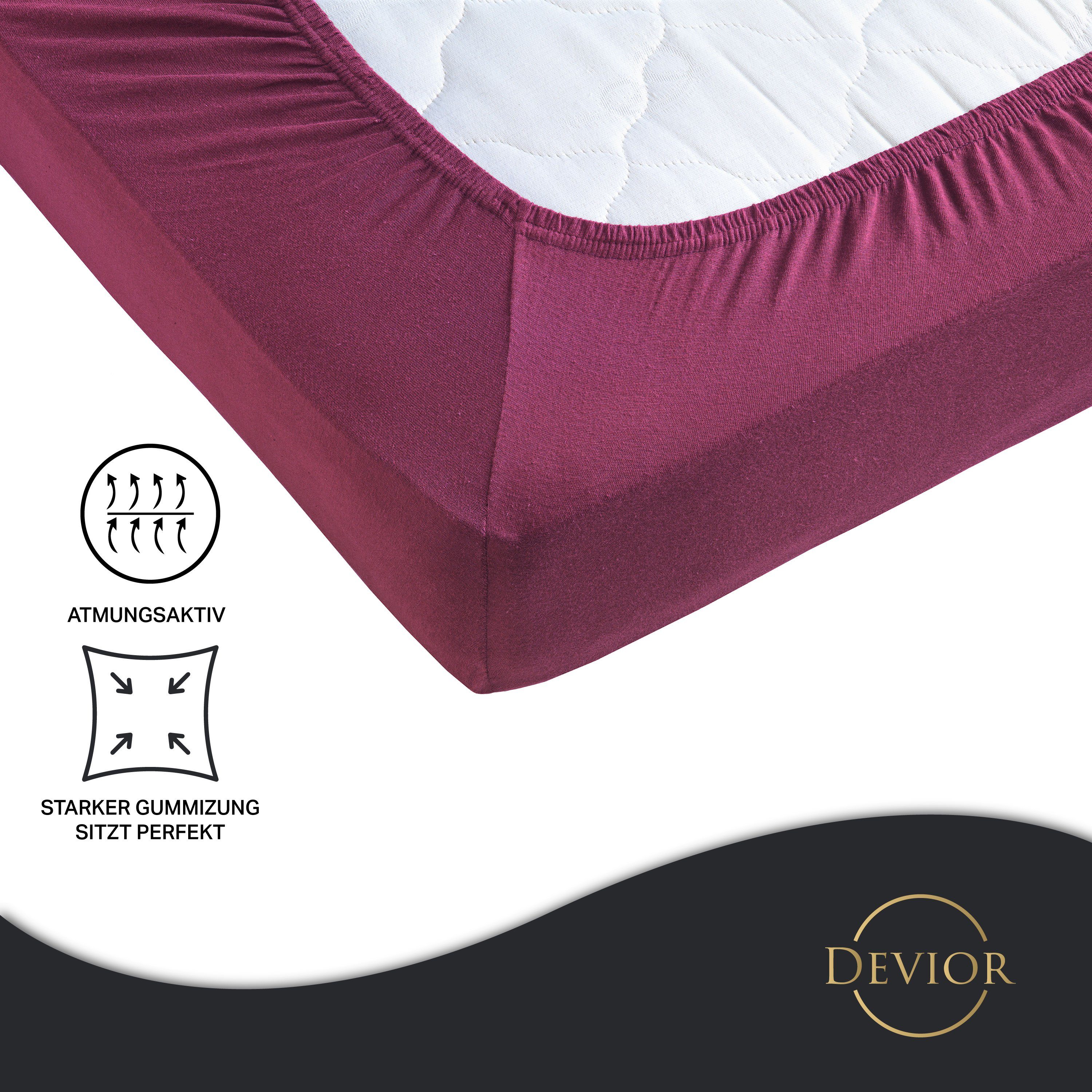 Devior Spannbettlaken für Standardmatratzen und Kinderbetten - 100% Baumwol günstig online kaufen