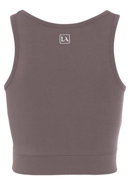 LASCANA ACTIVE Sporttop -Basic-Crop-Top mit breiten Trägern