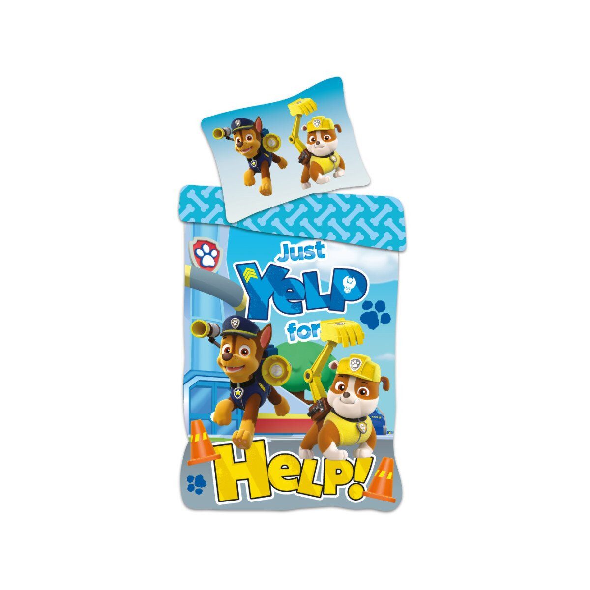 PAW PATROL Kinderbettwäsche Paw Patrol Help! Kinderbettwäsche 100x135cm