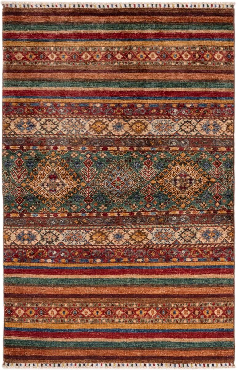 Orientteppich Arijana Shaal 102x157 Handgeknüpfter Orientteppich, Nain Trading, rechteckig, Höhe: 5 mm
