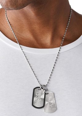 Diesel Kette mit Anhänger Schmuck Edelstahl Halsschmuck Kugelkette (Set, 3-tlg)