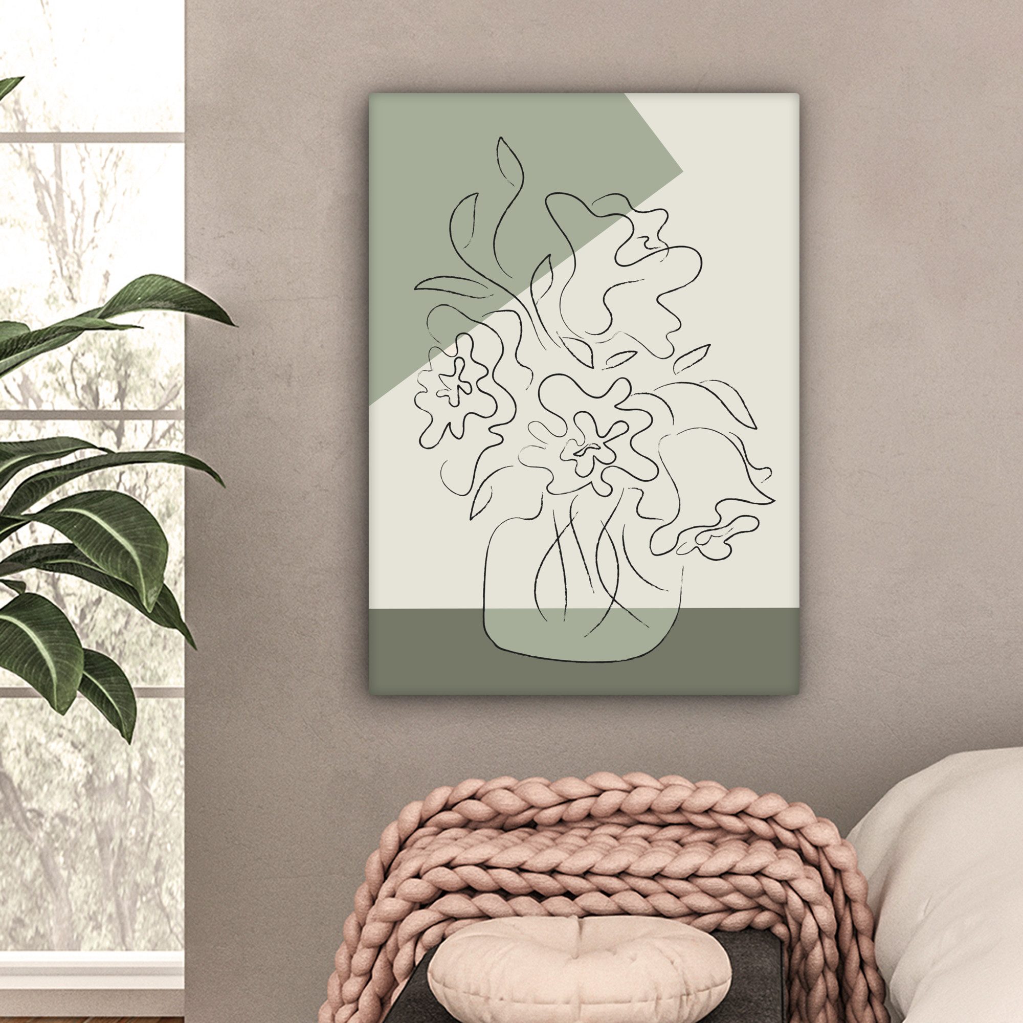 OneMillionCanvasses® Leinwandbild Blumen - Blumentopf - günstig online kaufen