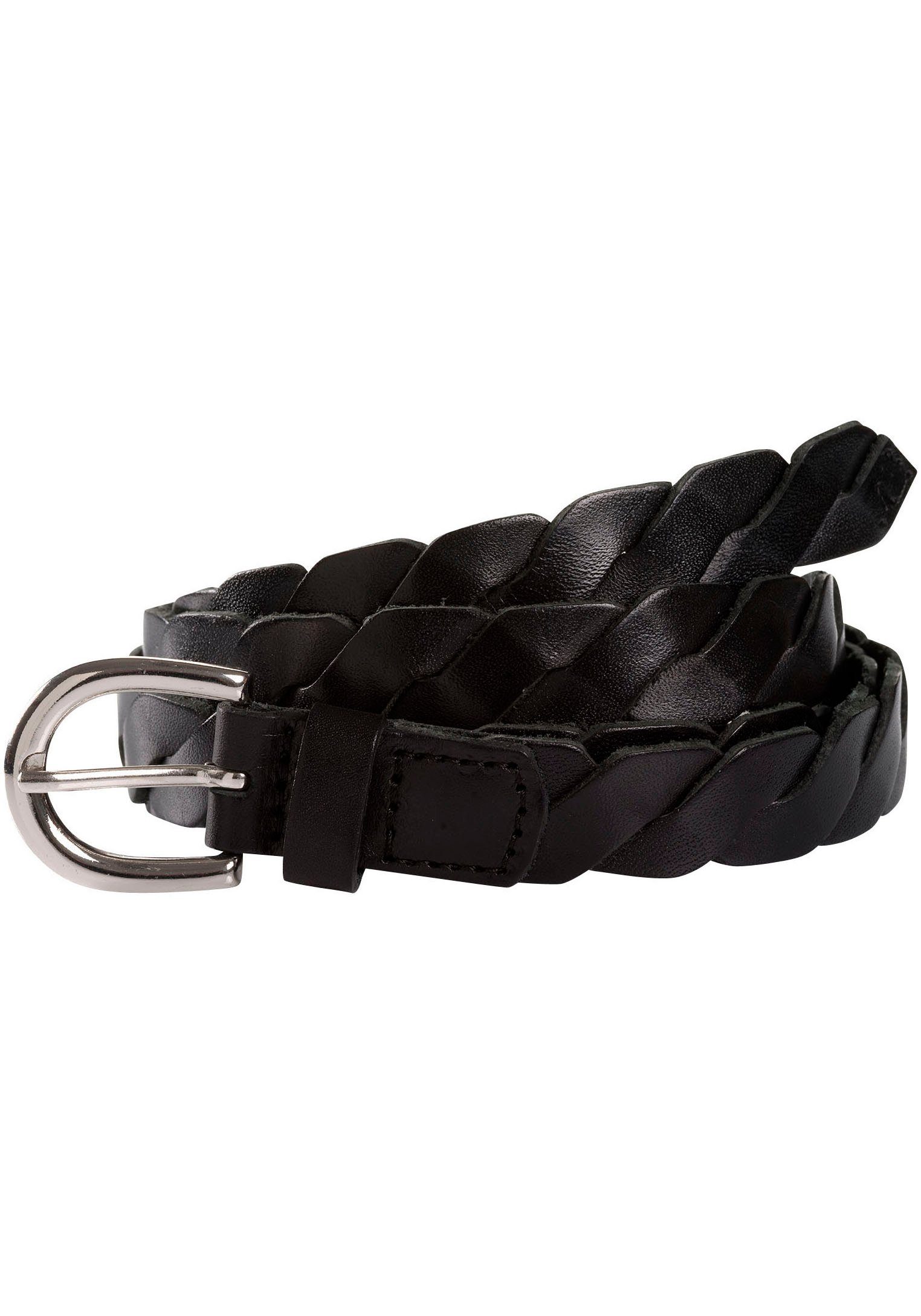 TOM TAILOR Flechtgürtel TTANGELA 2 cm breiter Damen Flechtgürtel, Vollleder günstig online kaufen