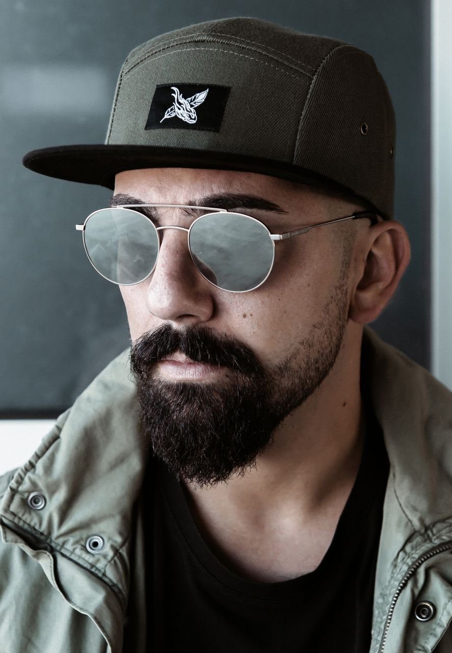 Blackskies Snapback Cap Port Louis 5-Panel Cap - Olive-Schwarz