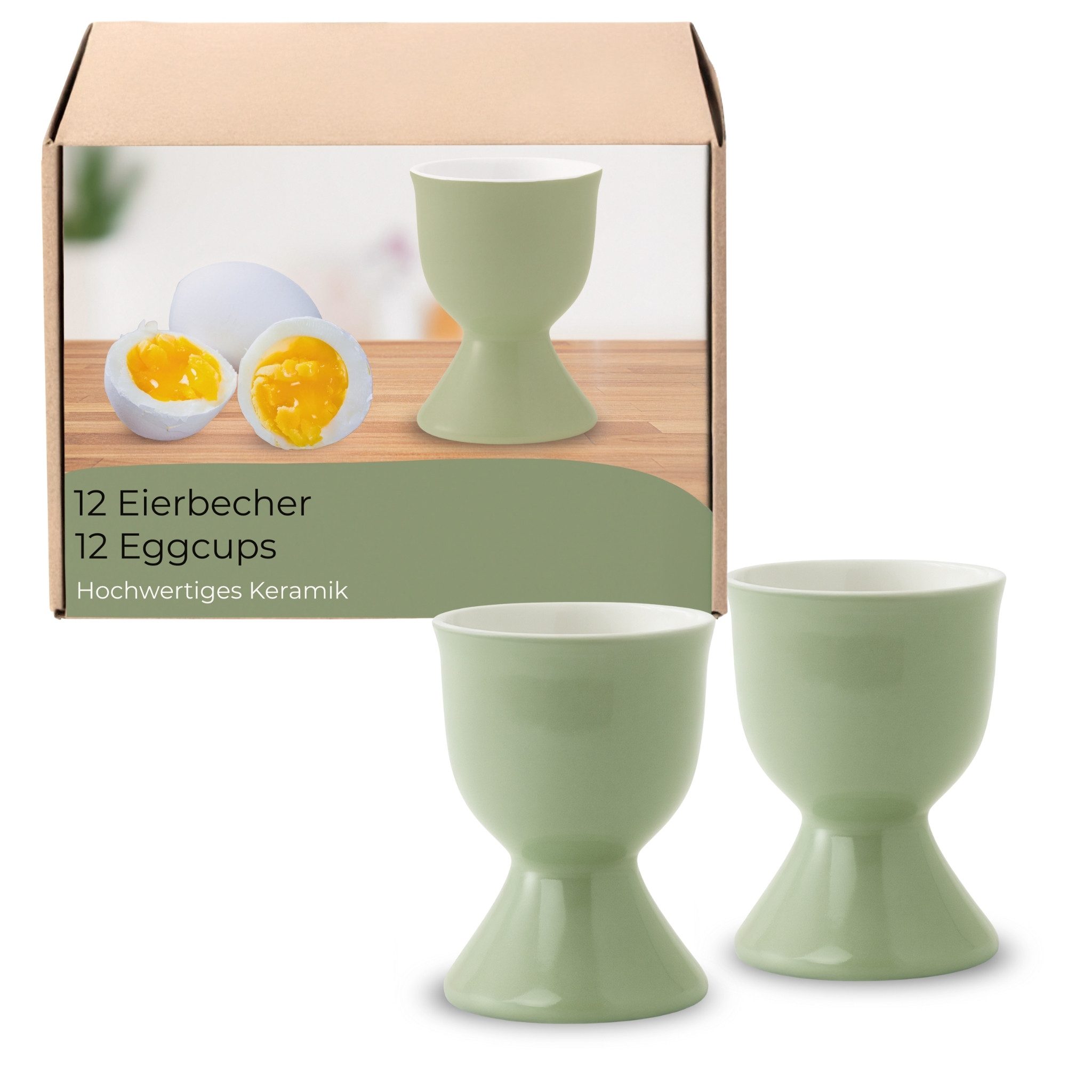 matches21 HOME & HOBBY Eierbecher, (12-tlg), Spülmaschinenfeste Eierhalter für Frühstückstisch