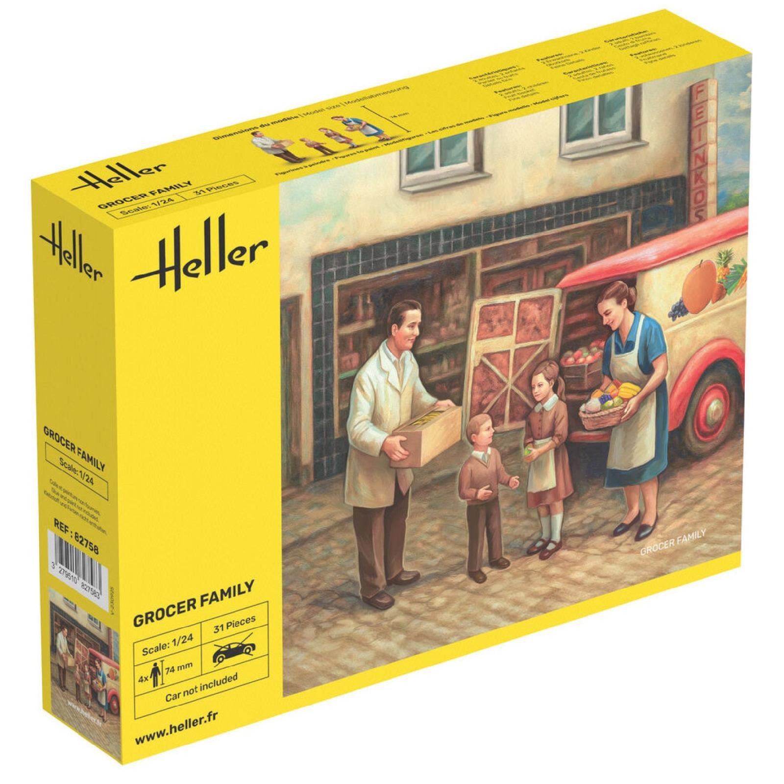 Heller Modellbausatz Grocer Family / 1:24
