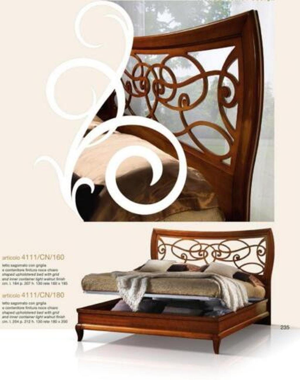JVmoebel Bett, Bett Luxus Doppel Schlafzimmer Polster Bettrahmen Betten Doppelbett