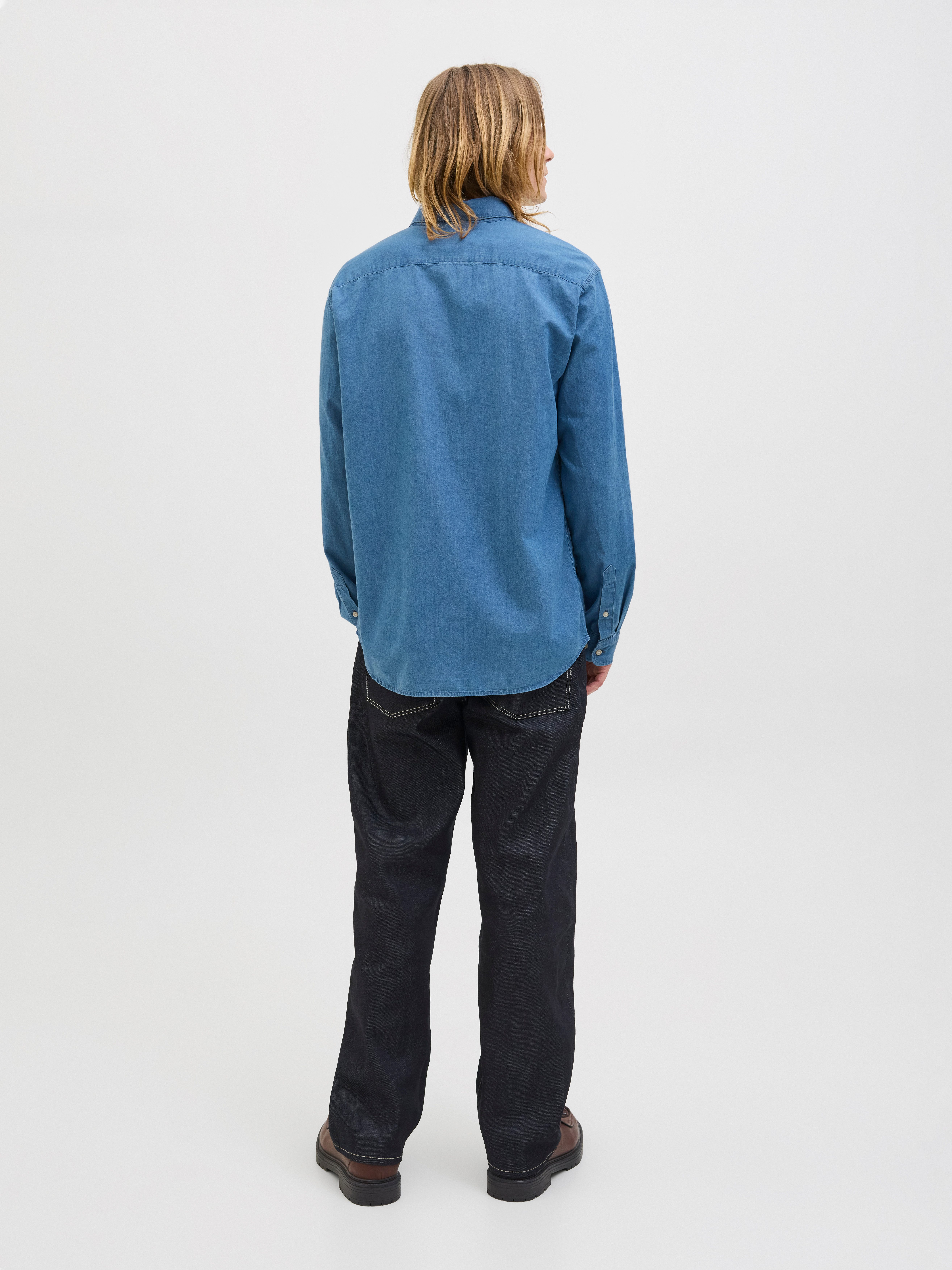 Jack & Jones Langarmhemd JJEPERFECT DENIM SHIRT LS NOOS