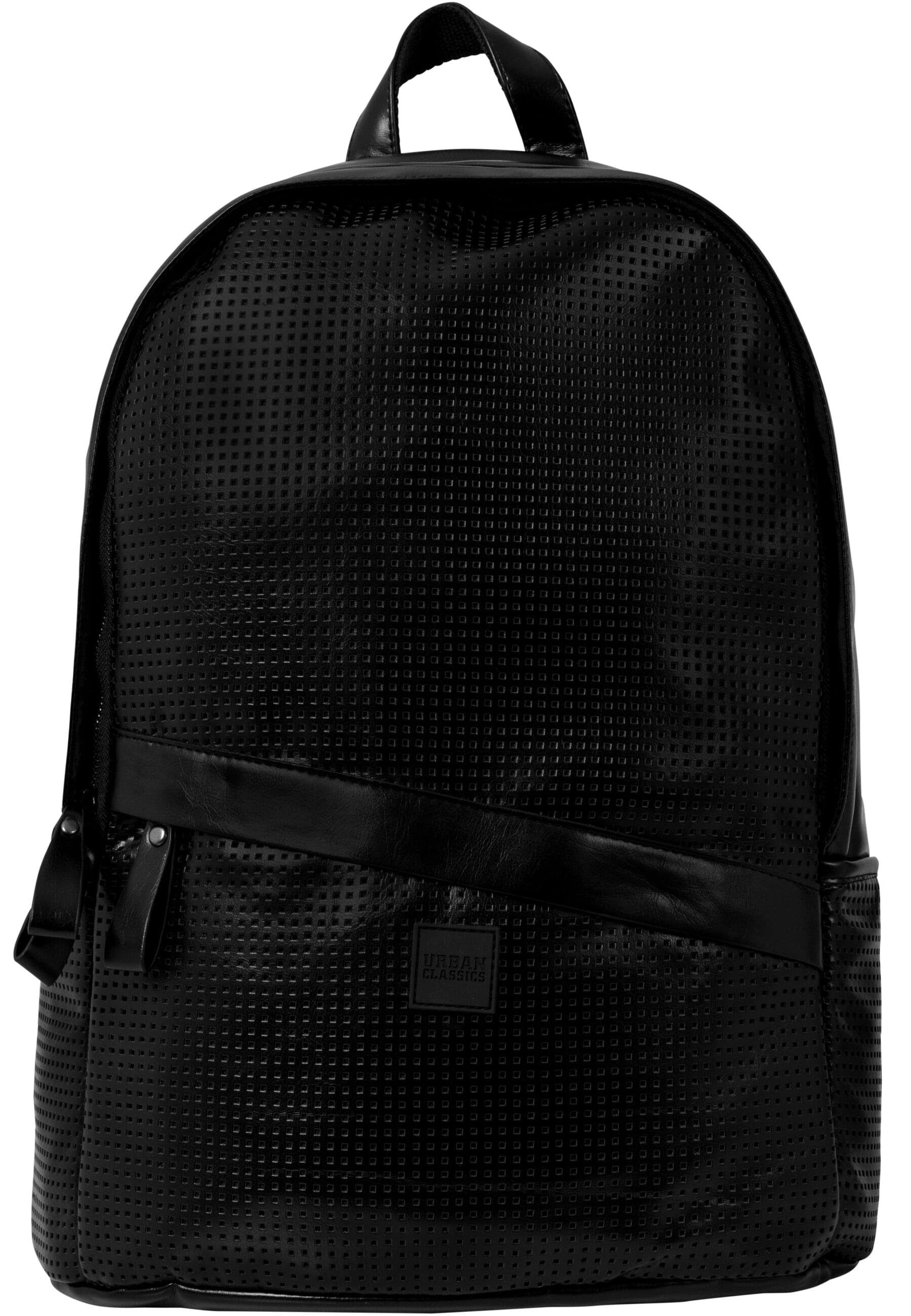 URBAN CLASSICS Rucksack Unisex Perforated Backpack Leather Synthetic