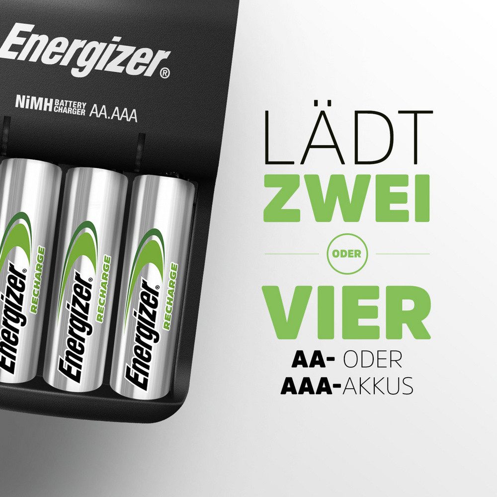 Energizer Energizer Base Rundzellen-Ladegerät NiMH Micro (AAA), Mignon (AA) Rundzellen-Lader