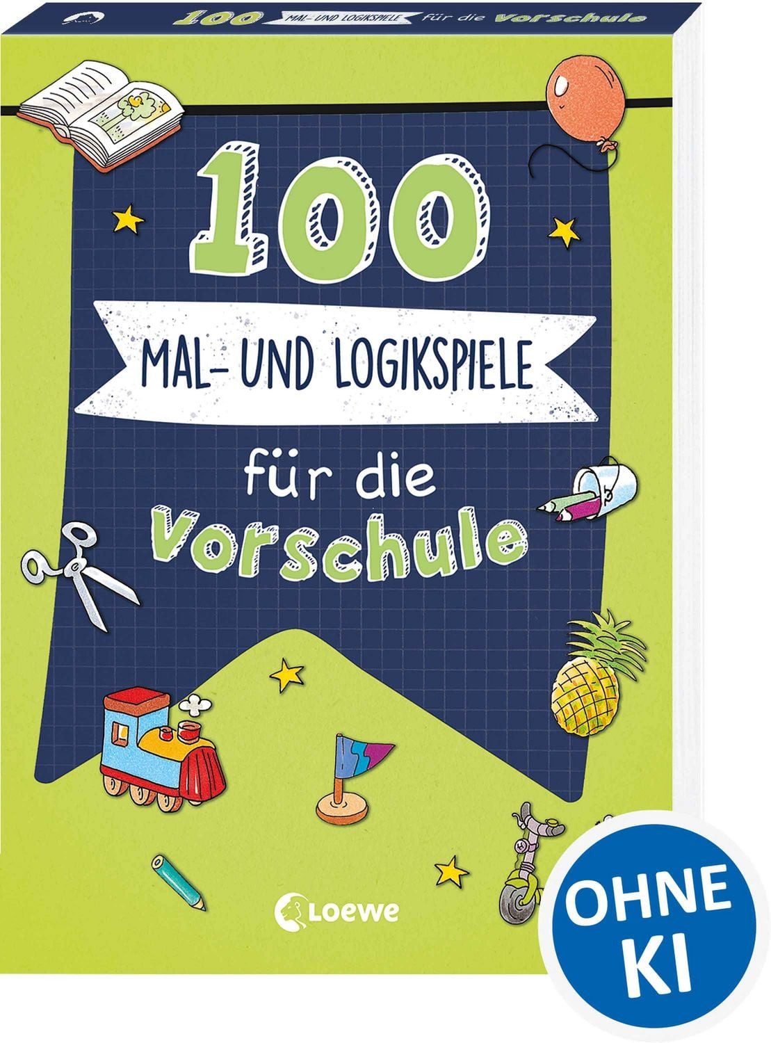 100 Mal- und Logikspiele für die Vorschule Bunte Rätselmischung in Buc / diverse, Bunte Rätselmischung in Buchform - fördert das logische Denken von Kindern ab 5 Jahren, X