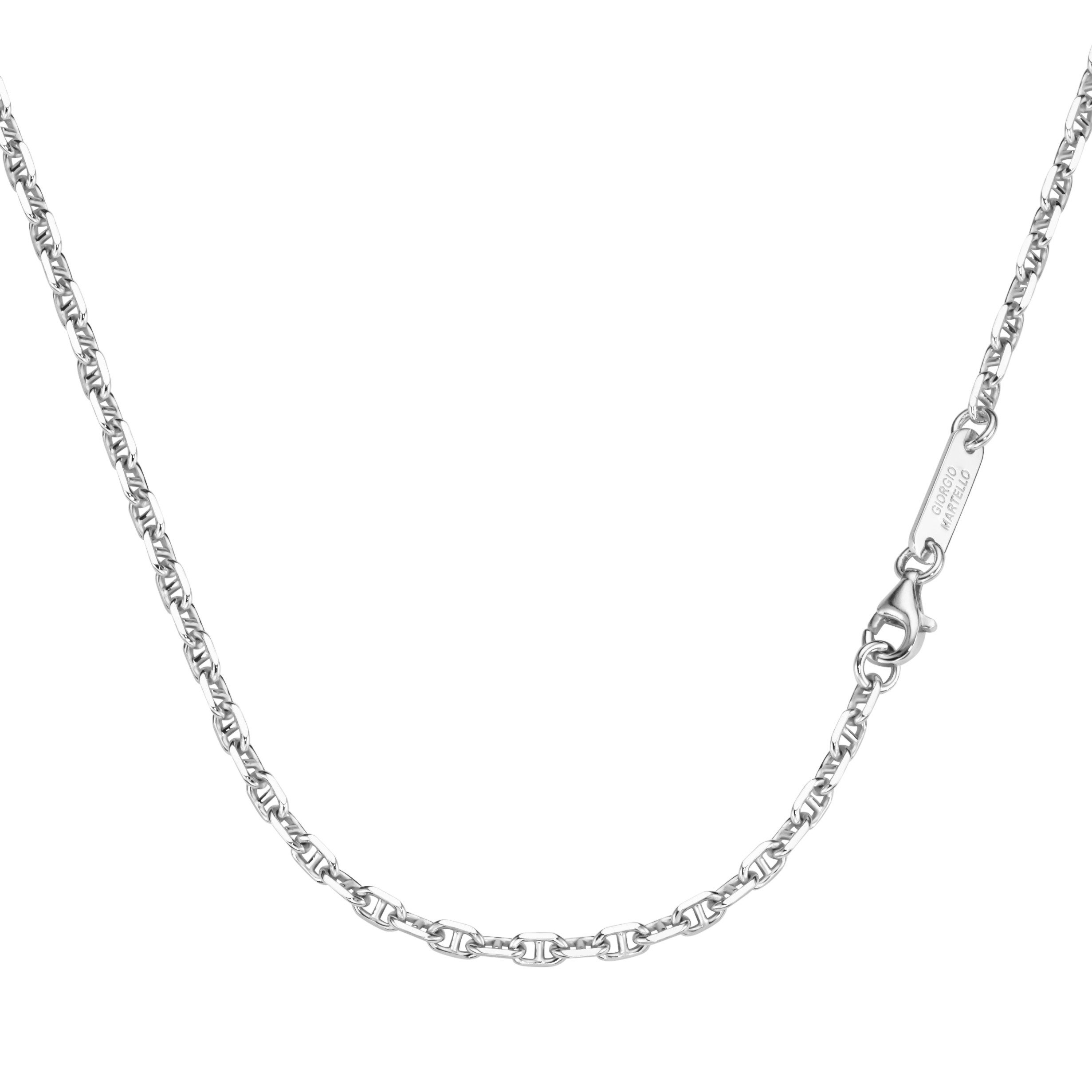 GIORGIO MARTELLO MILANO Silberkette Stegankerkette, diamantiert, günstig online kaufen