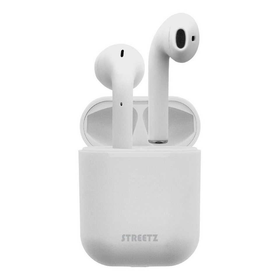 STREETZ TWS Bluetooth In-Ear Kopfhörer Mikrofon 4 Std Spielzeit Kopfhörer  (integriertes Mikrofon, Bluetooth, In-Ear mit Freisprechfunktion inkl. 5 Jahre  Herstellergarantie)