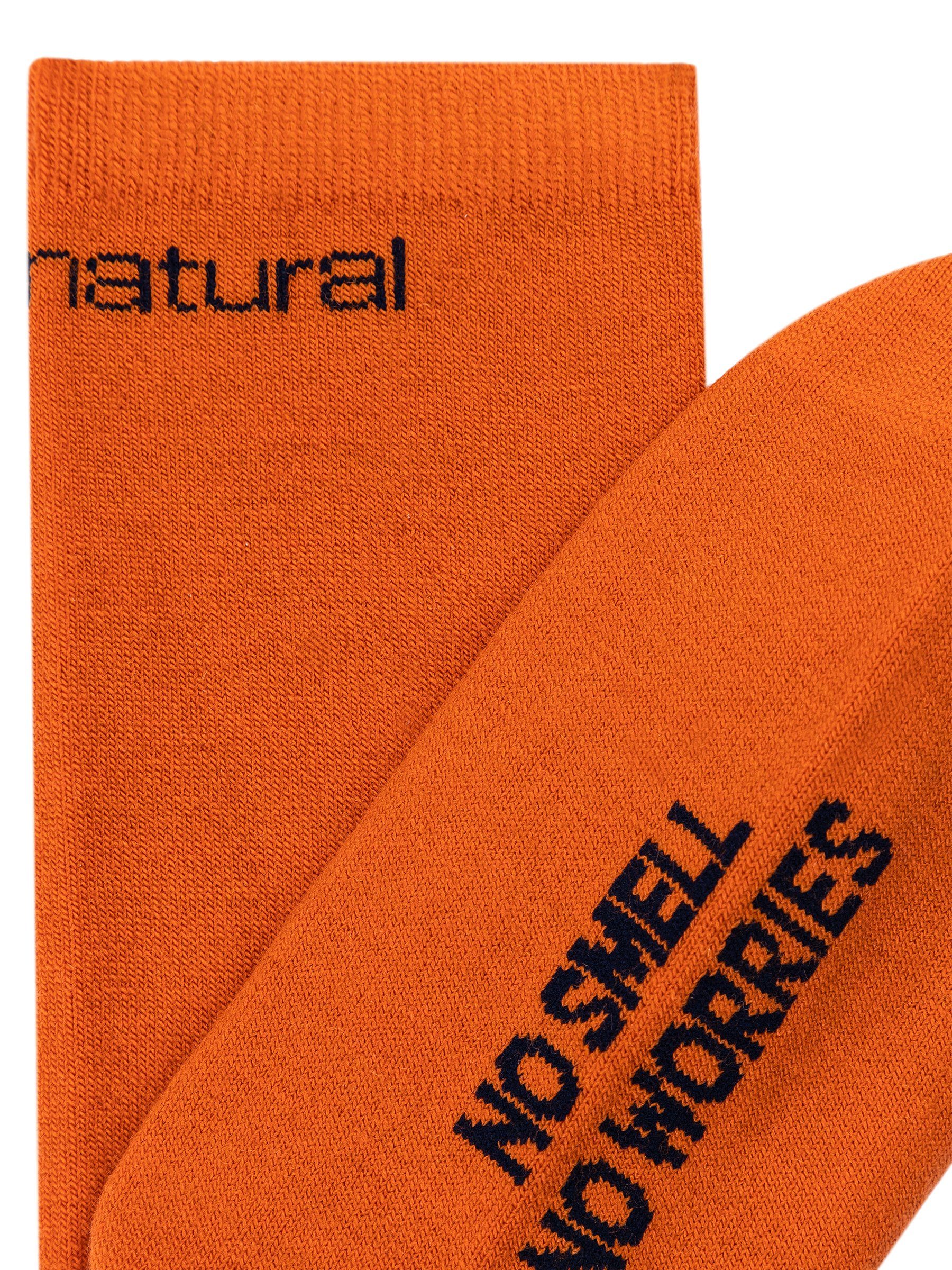 DAY ALL Merino-Materialmix Socken (2-Paar) No Orange/Ocean SOCKS Red worries, SUPER.NATURAL SN smell-no Merino Sportsocken
