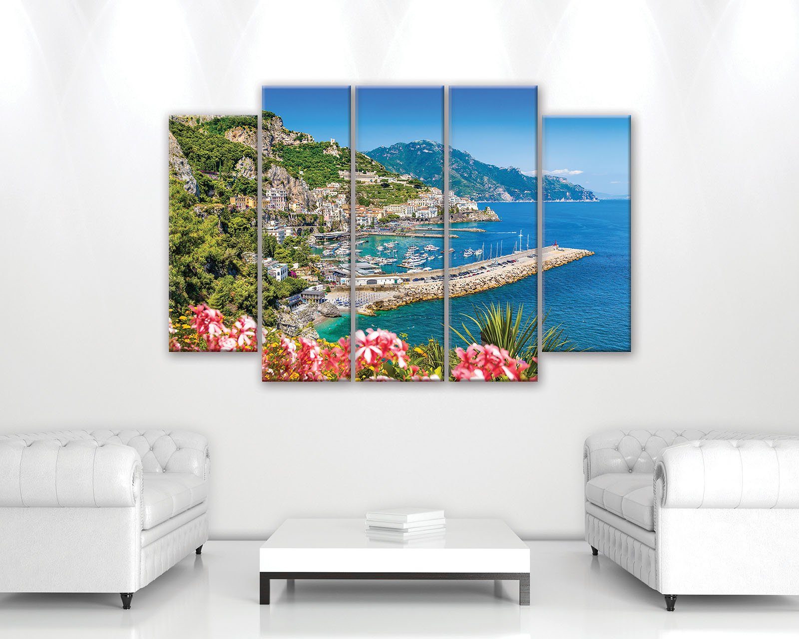 Wallarena Leinwandbild Italien Insel Stadt Wohnzimmer günstig online kaufen