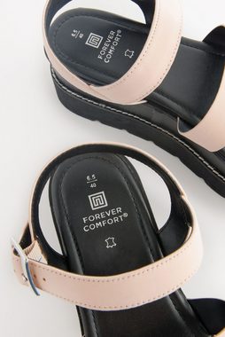 Next Forever Comfort® Flatform-Sandalen aus Leder Keilsandalette (1-tlg)