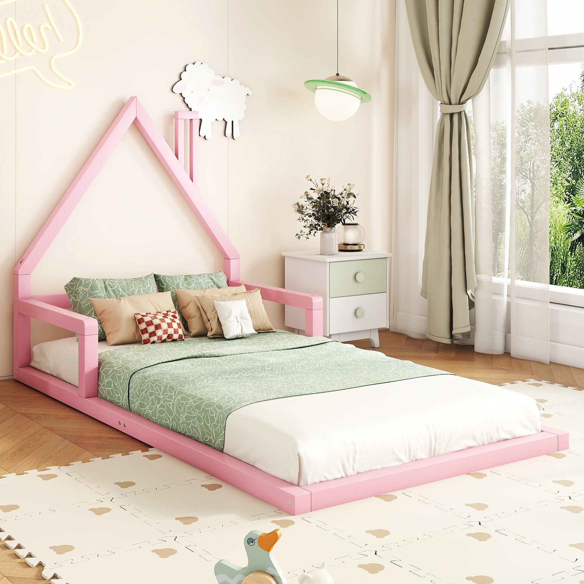 SOFTWEARY Kinderbett mit Lattenrost, 90x200 cm, günstig online kaufen