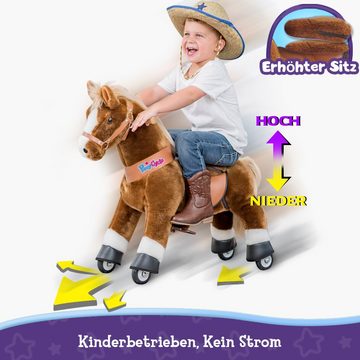 PonyCycle Reitpferd PonyCycle® Modell U Kinder Reiten auf Pferd Spielzeug - Braunes, Größe 3 für 3-5 Jahre, Ux324