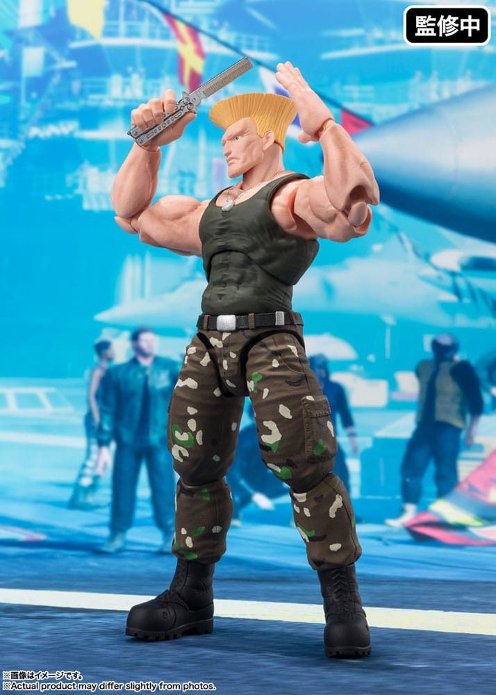 Bandai Tamashii Nations Actionfigur Street Fighter S.H. Figuarts Guile -Outfit 2- 16cm
