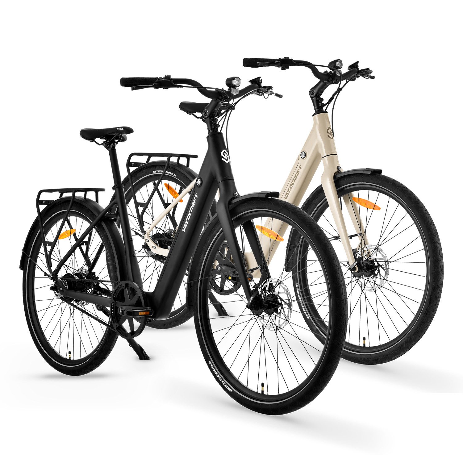 VECOCRAFT E-Bike Cityrad LUNA NEO Zwei Einheiten 28 Zoll ebike TORQUE SENSOR Riemenantrieb, 1 Gang, Heckmotor, 360 Wh