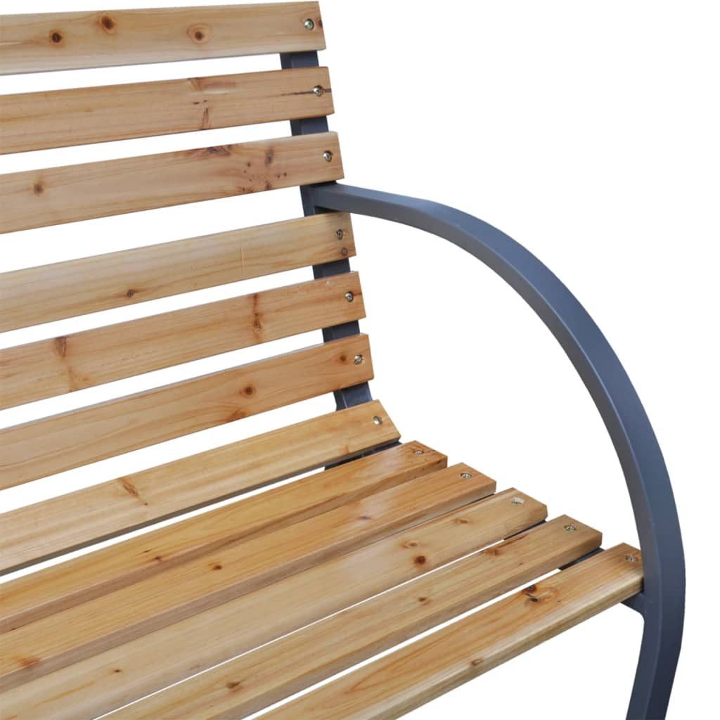 vidaXL Gartenbank Gartenbank 112 cm Massivholz Tanne (1-St)