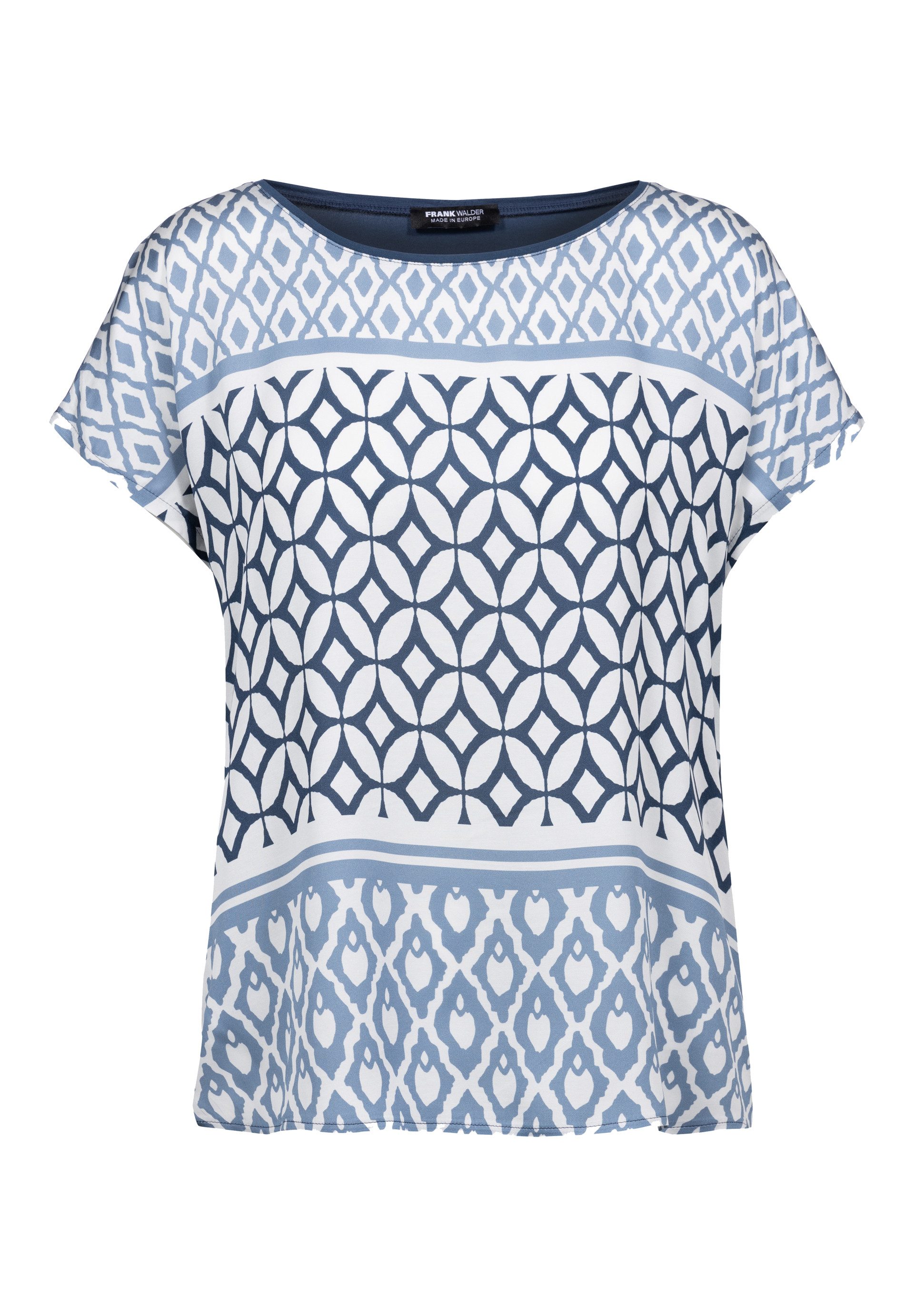 FRANK WALDER Blusenshirt mit modernem Print