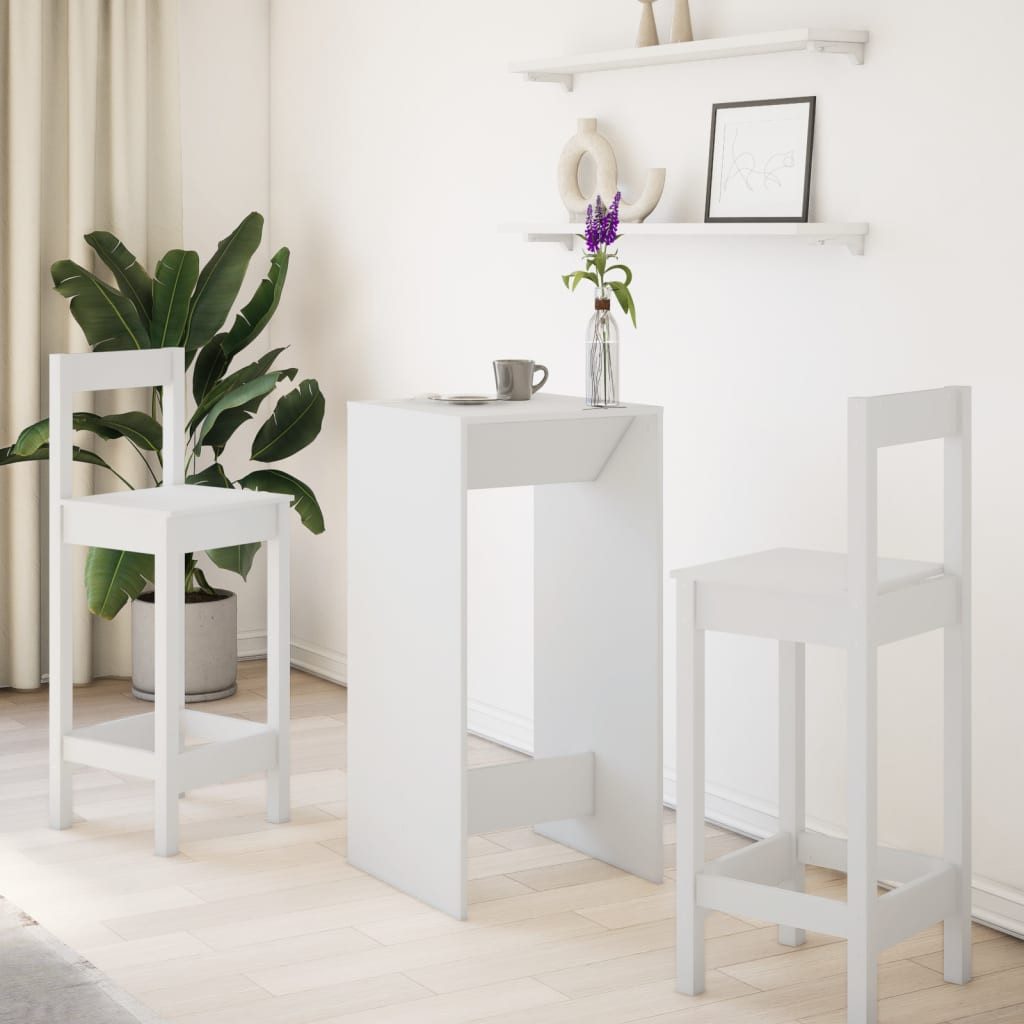 vidaXL Esstisch Bartisch Weiß 51x50x103,5 cm günstig online kaufen