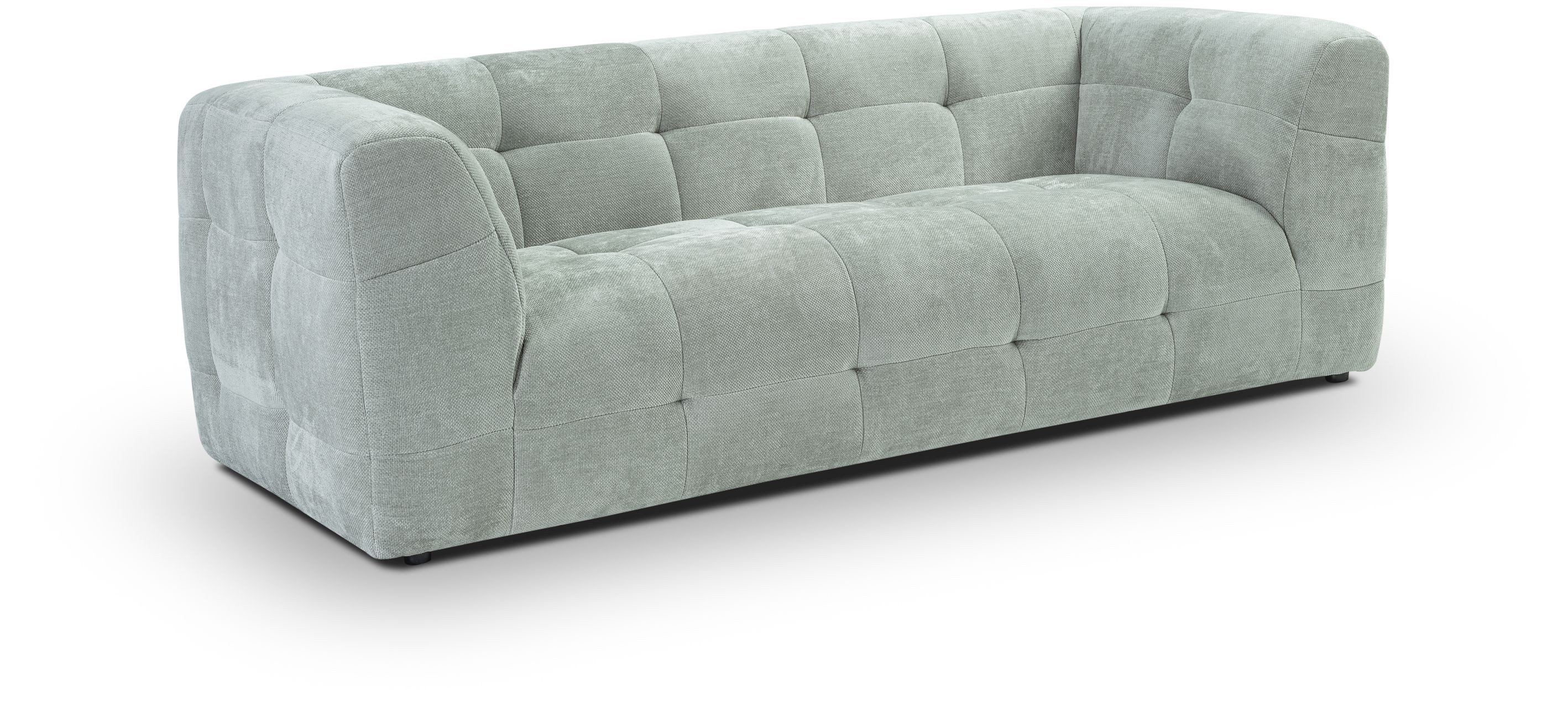 xonox.home 2,5-Sitzer, Sofa aus Strukturstoff in mintblau B/H/T: 217x72x96cm