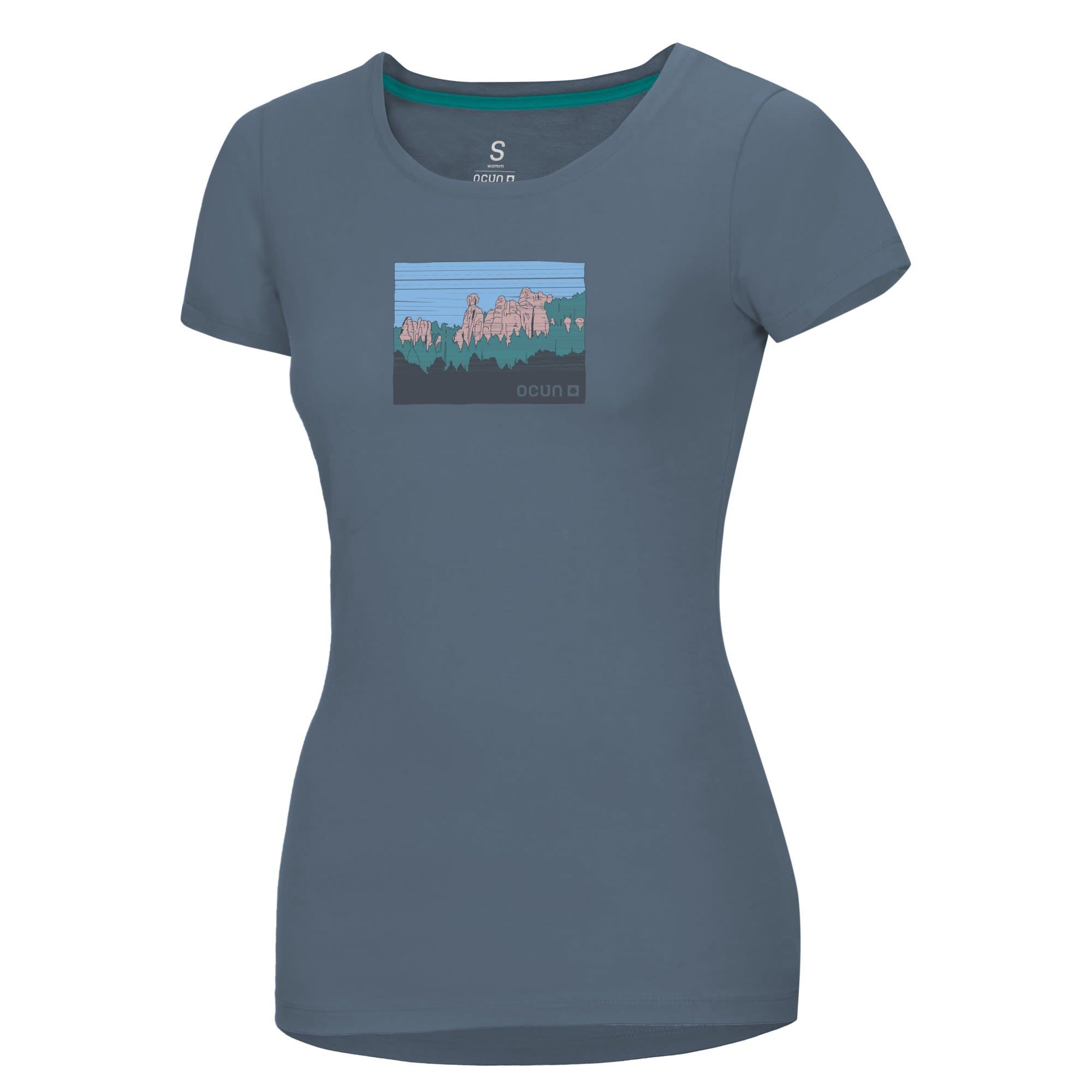 Ocun T-Shirt Ocun W Classic T Damen Kurzarm-Shirt Adrspach Infinity | T-Shirts