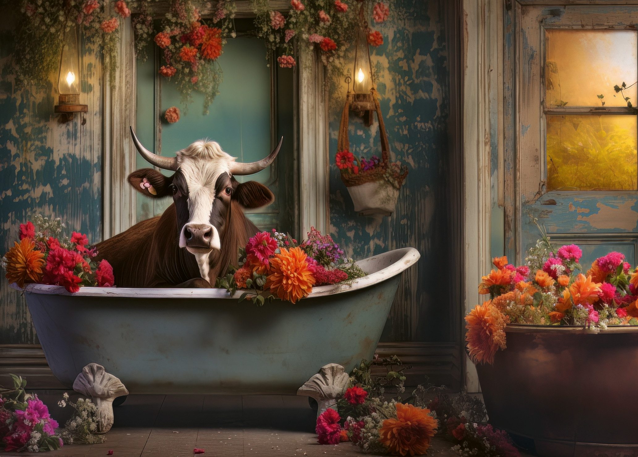 Ravensburger Puzzle The cow in the bathtub, 1000 Puzzleteile, Made in Germa günstig online kaufen