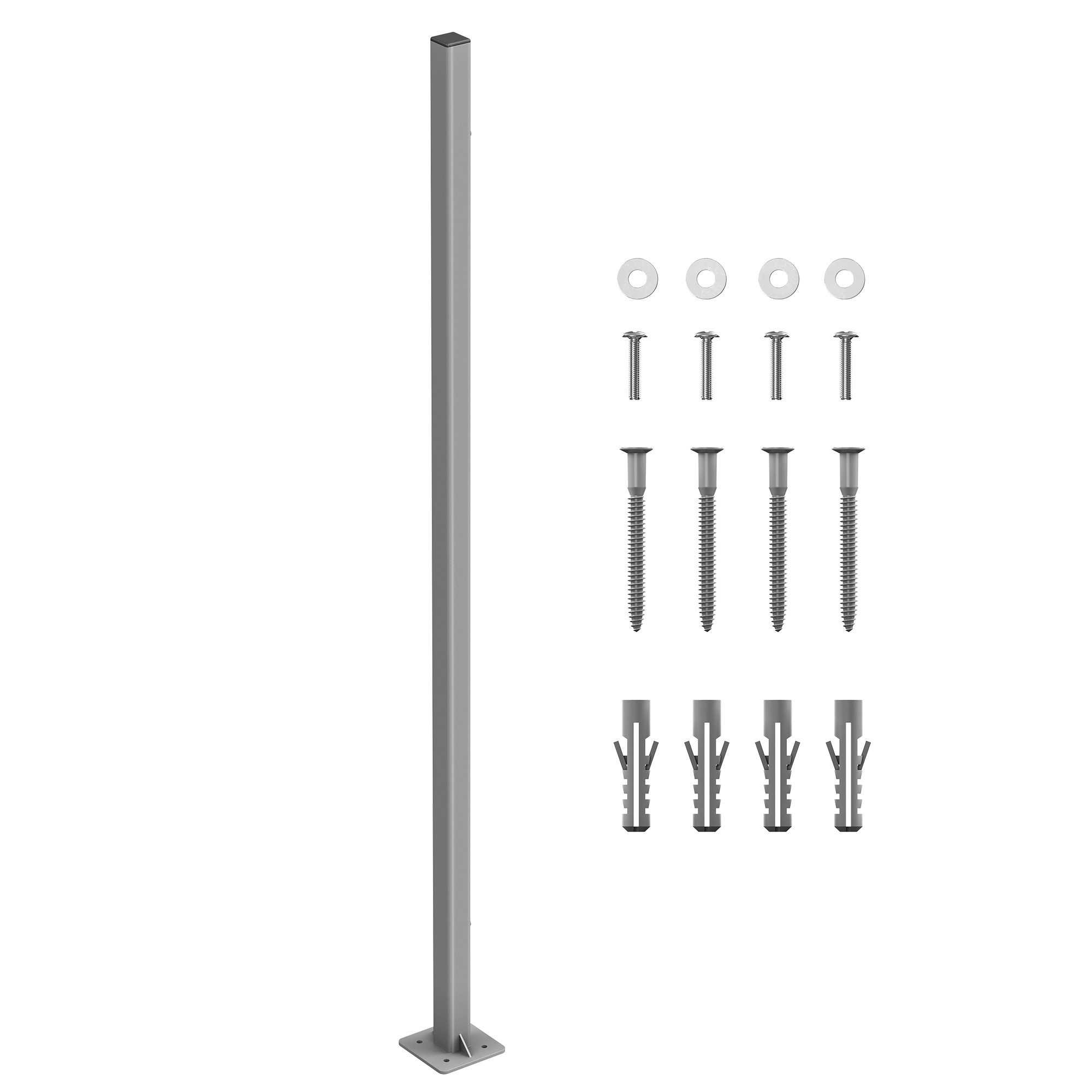 SONGMICS Seitenmarkise Standpfosten nur für Alu Einzel-Seitenmarkise günstig online kaufen