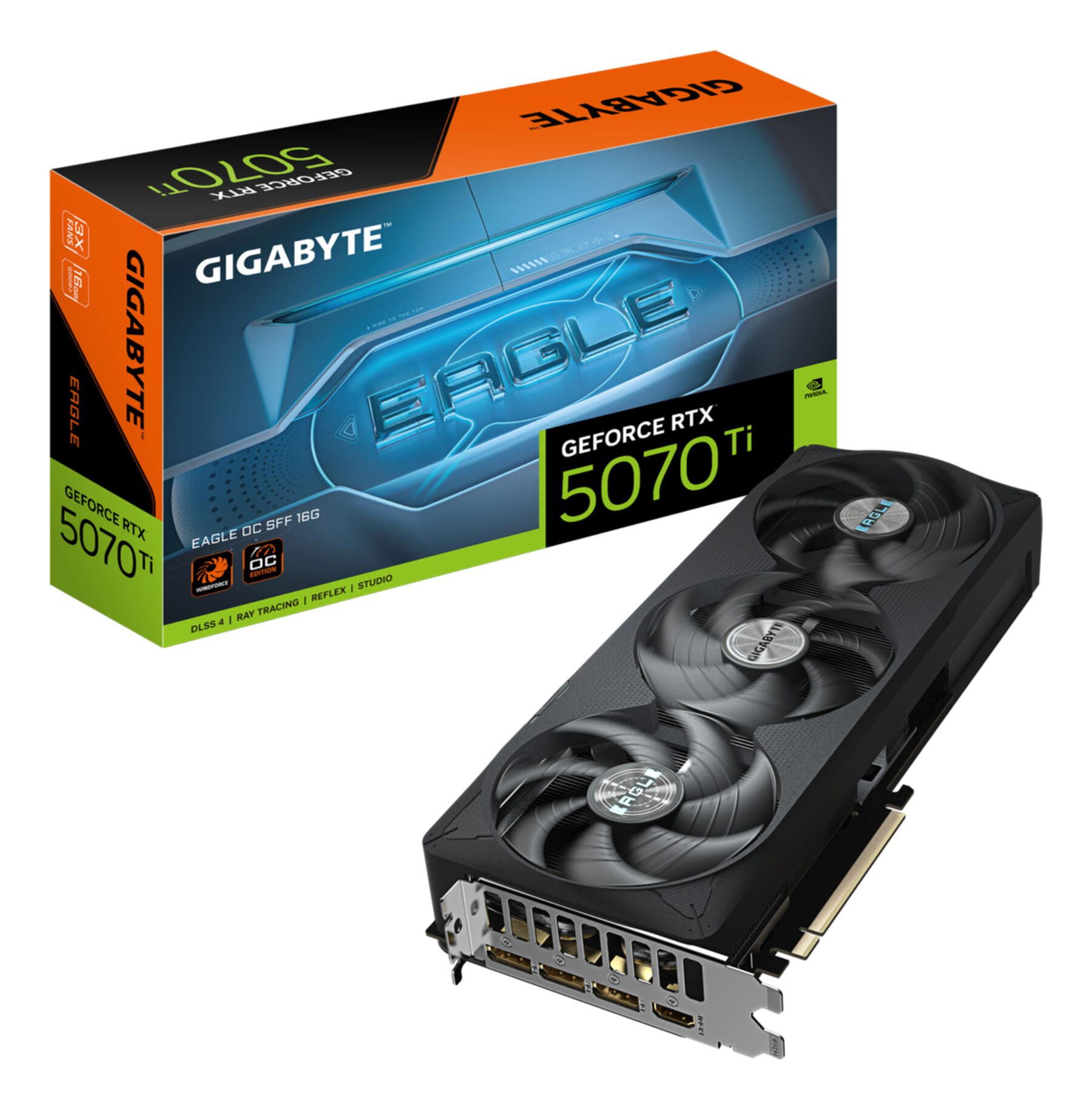 Gigabyte GeForce RTX 5070 Ti EAGLE OC SFF 16G Grafikkarte - 16GB GDDR7, 256 Bit Grafikkarte