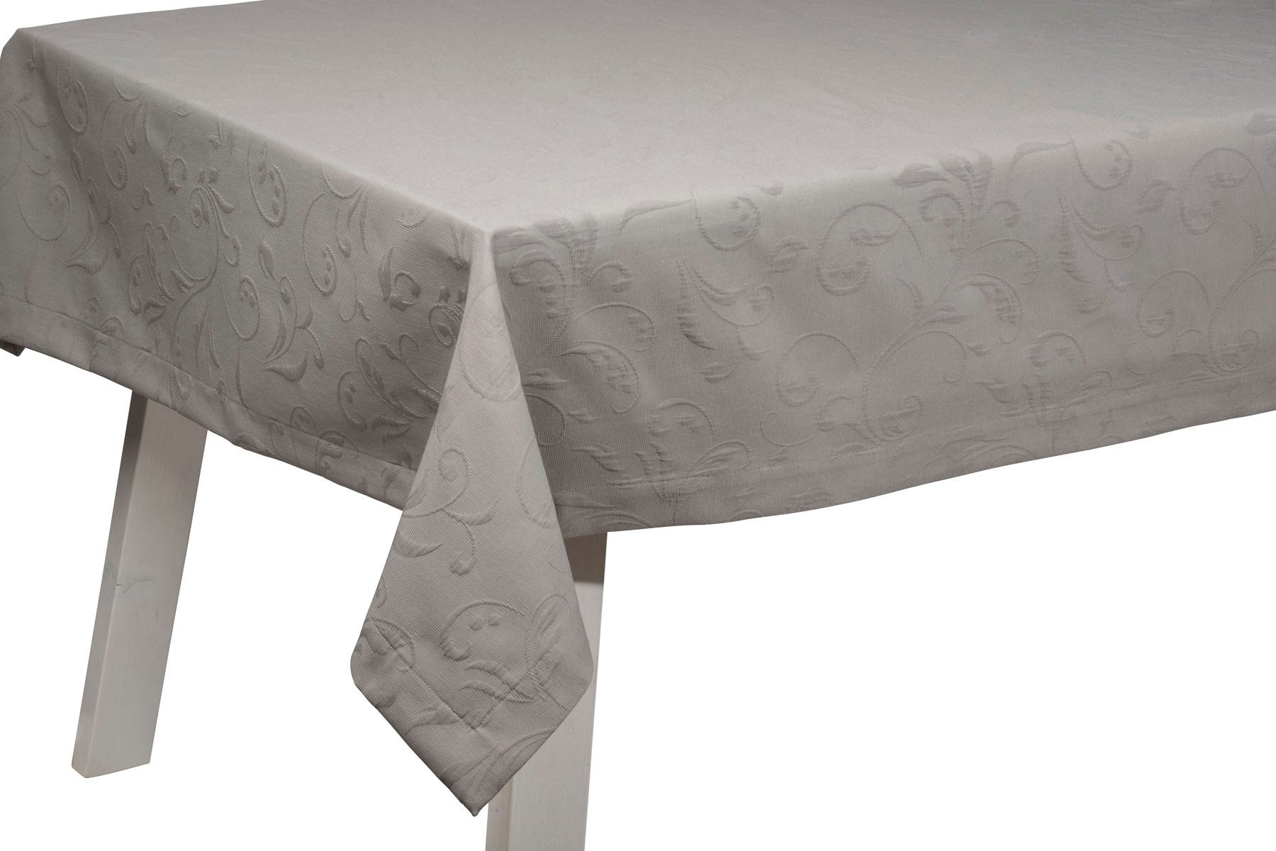 PICHLER Tischdecke bügelfreier Piqué ornamental Tischdecke 1er Set 170 x 130 cm SCALA Re (1-tlg), Tischdecke Tischläufer Fest Feier Kommunion