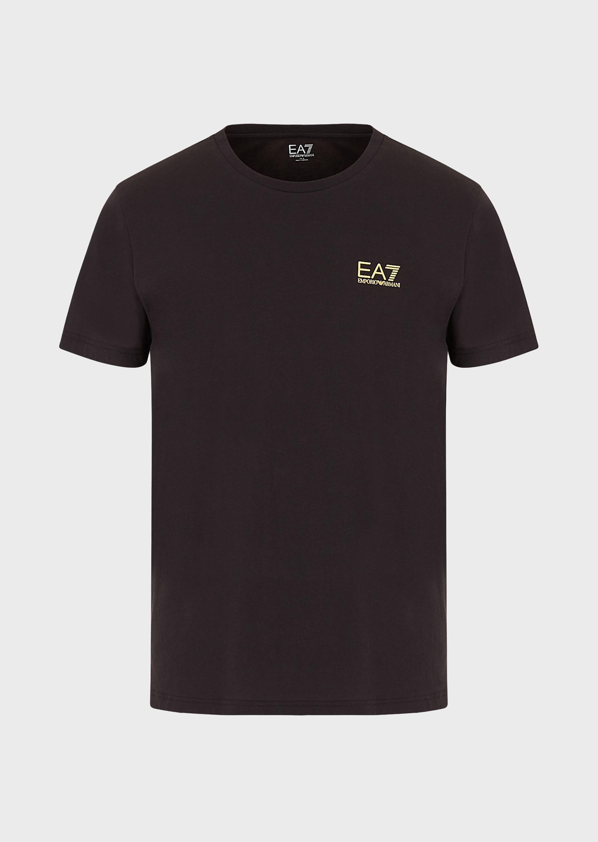 Shortsleeve T-Shirt (1-tlg) schwarz T-Shirt Crew-Neck Shirt Armani Emporio