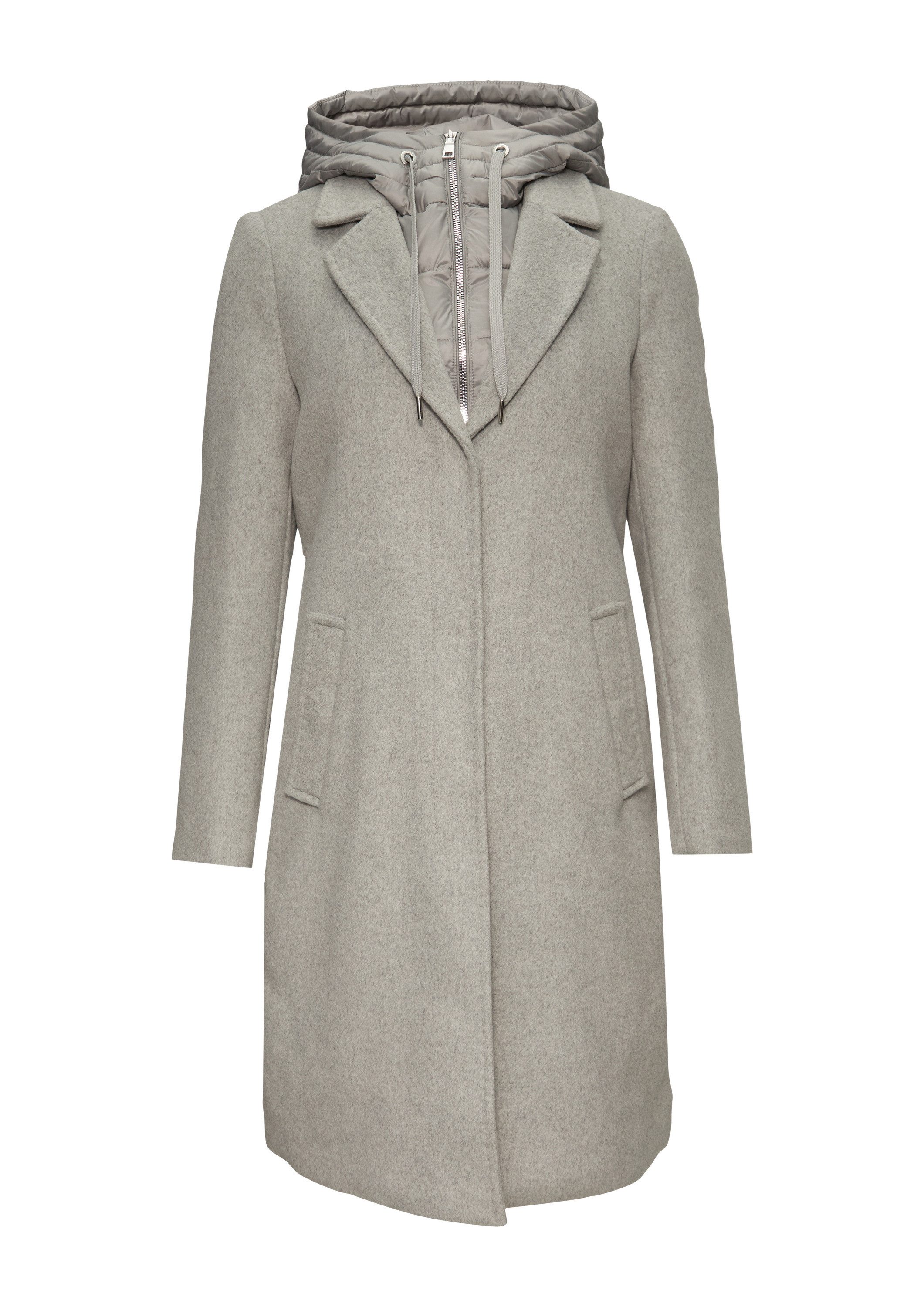 s.Oliver Wintermantel Outdoor-Mantel Mantel im Materialmix mit herausnehmba günstig online kaufen